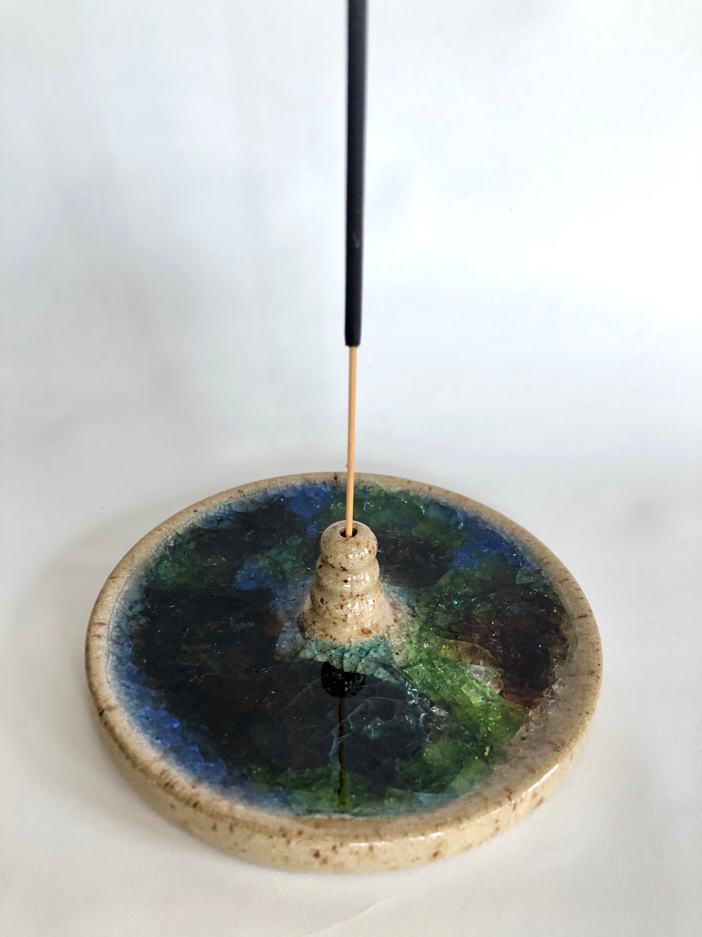 Glass Pool Incense Holder