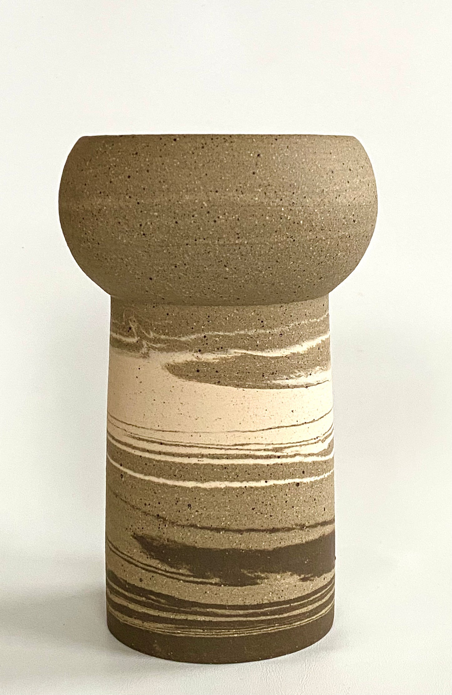 EARTH LINES: Marbled Clay Vase No10
