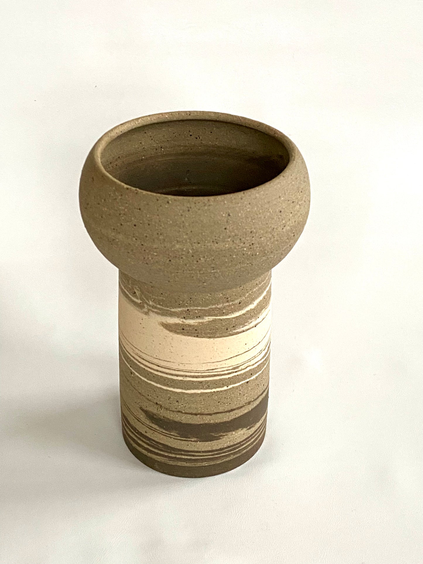 EARTH LINES: Marbled Clay Vase No10