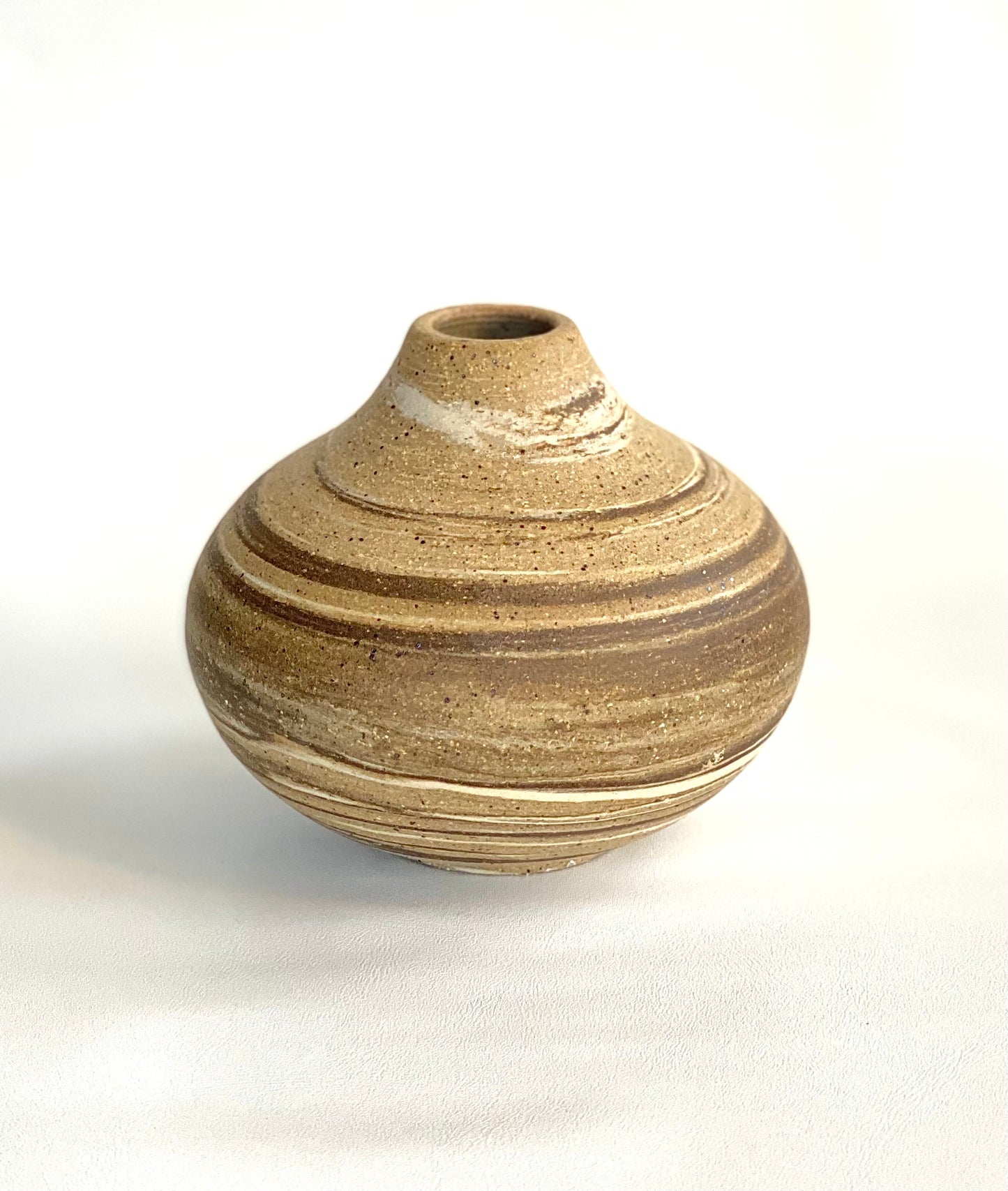 EARTH LINES: Marbled Clay Vase No24