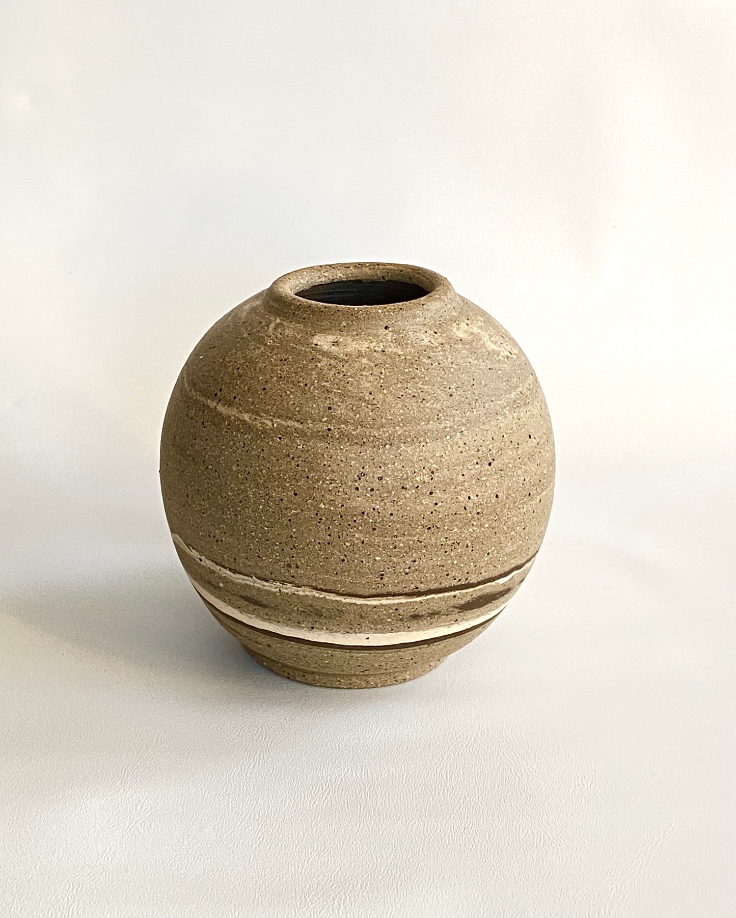 EARTH LINES: Marbled Clay Vase No23