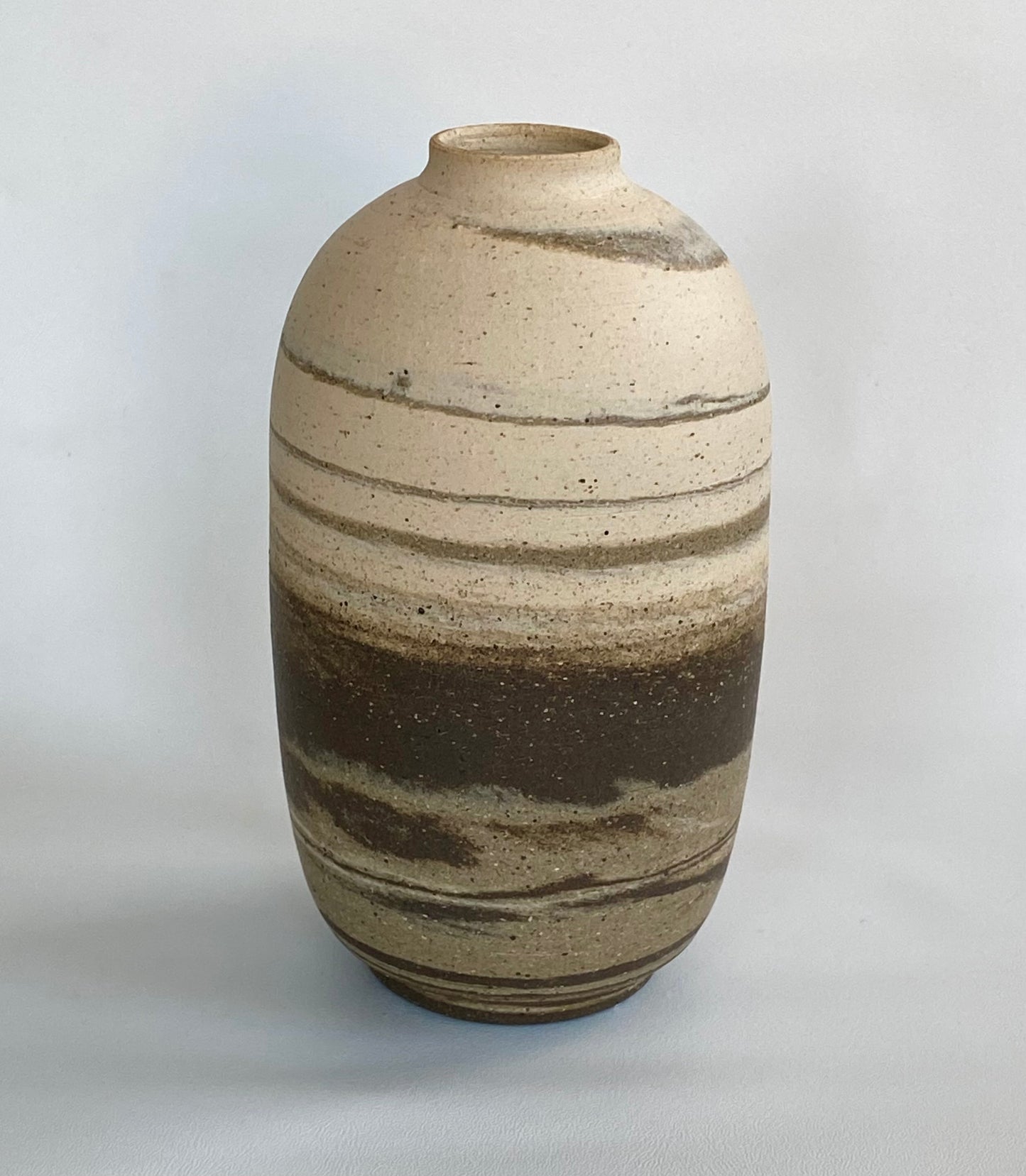 EARTH LINES: Marbled Clay Vase No13