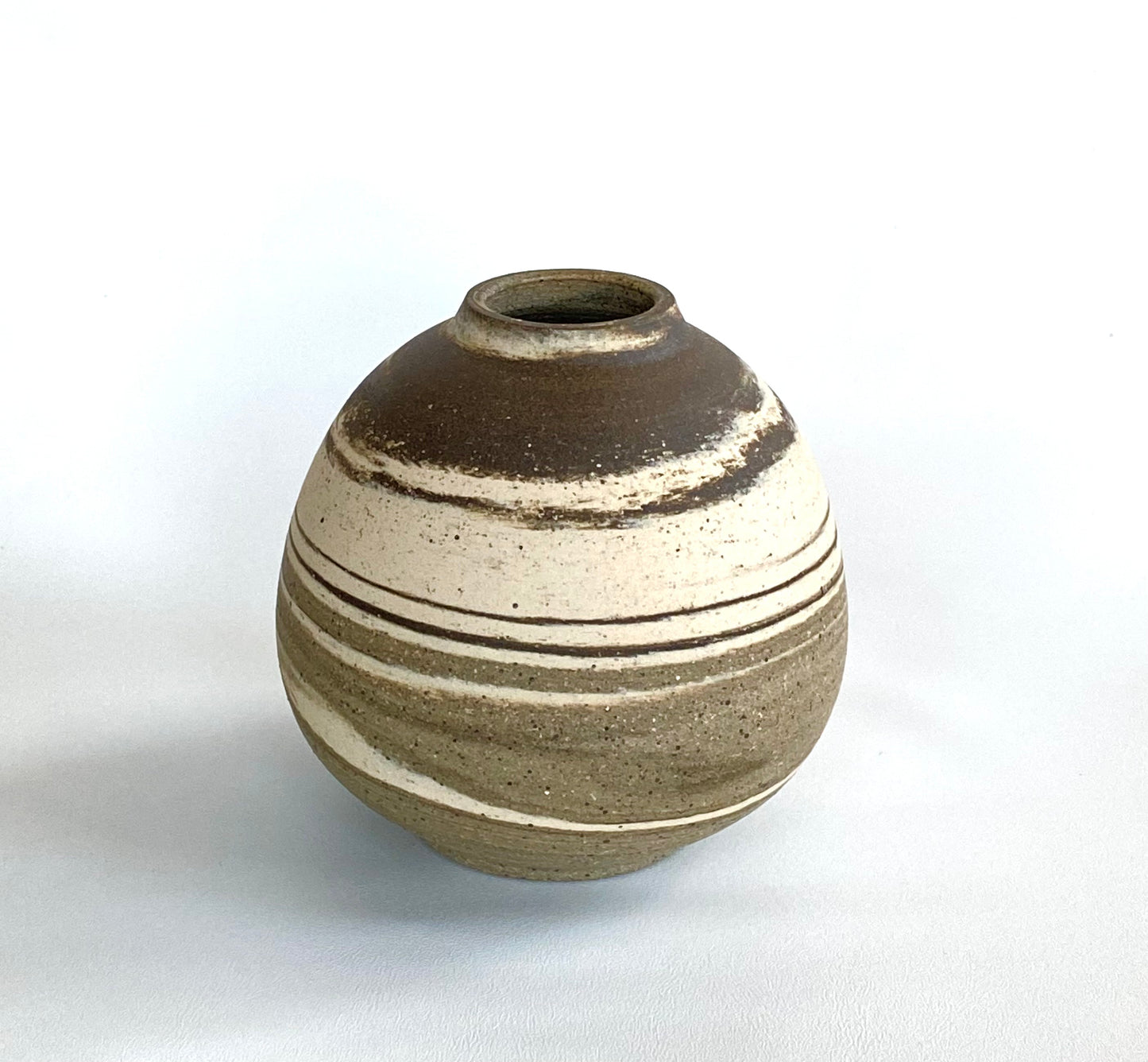 EARTH LINES: Marbled Clay Vase No22