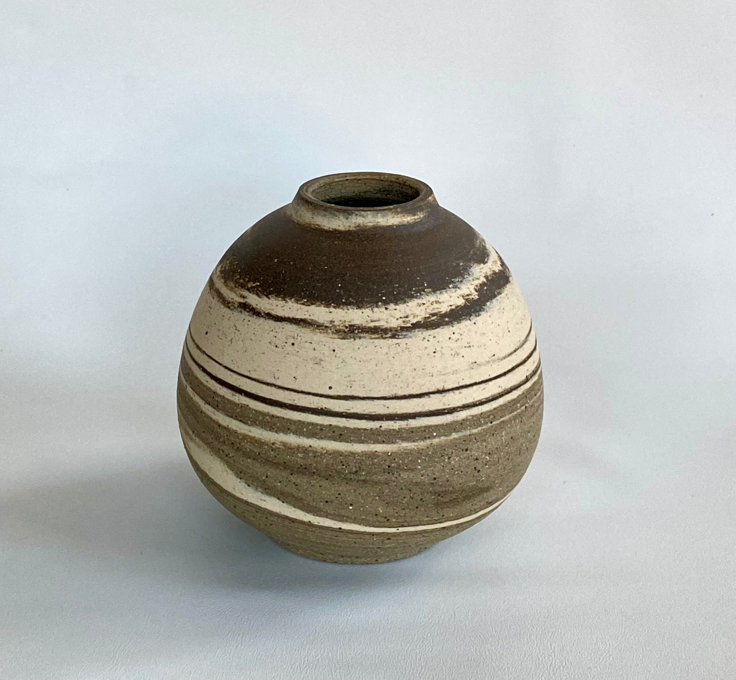 EARTH LINES: Marbled Clay Vase No22