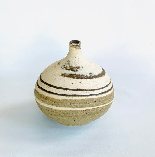 EARTH LINES: Marbled Clay Vase No17