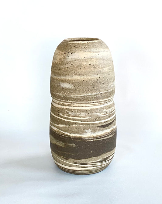 EARTH LINES: Marbled Clay Vase No12