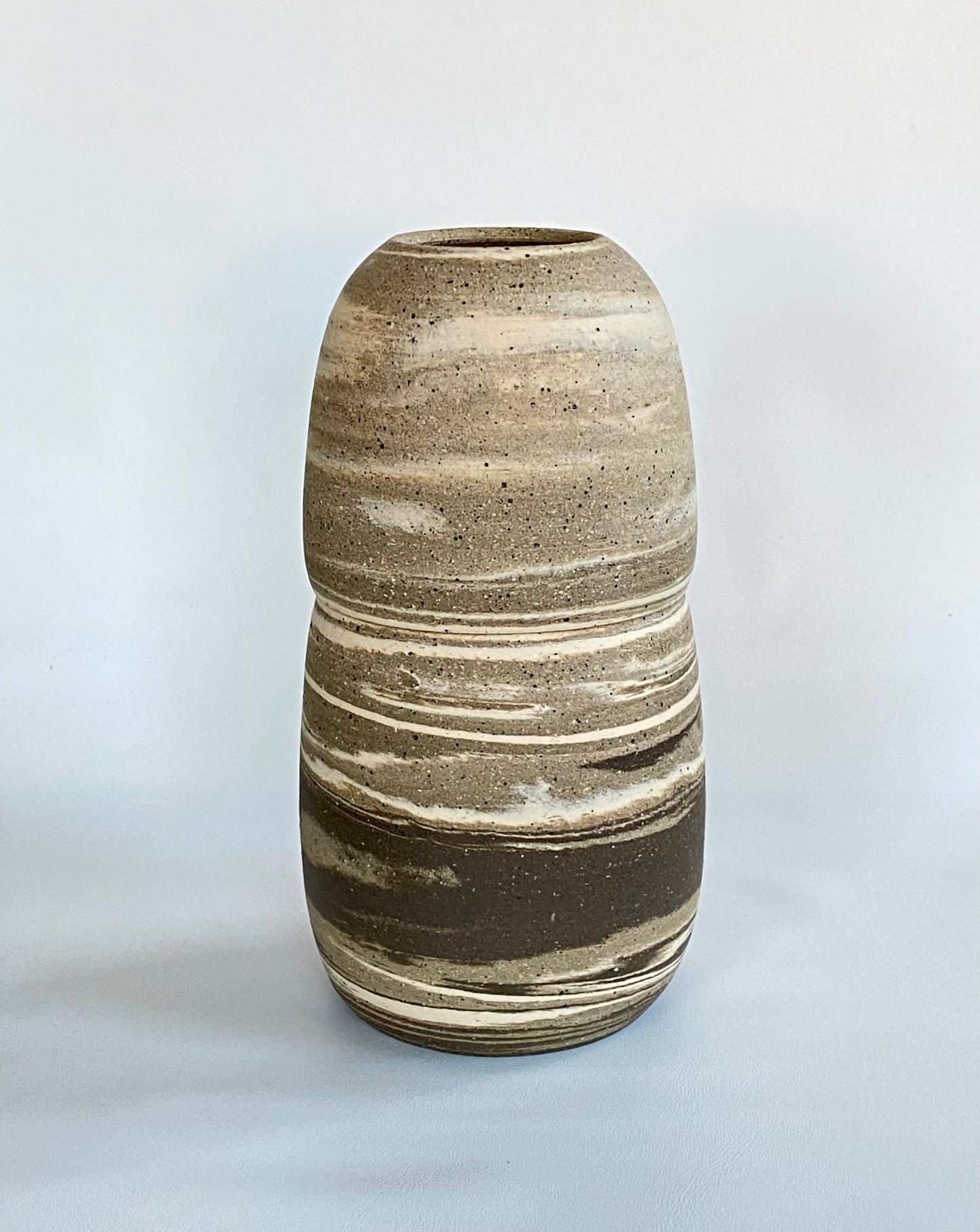 EARTH LINES: Marbled Clay Vase No12