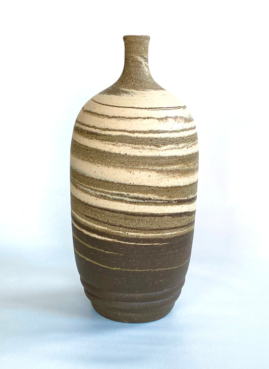 EARTH LINES: Marbled Clay Vase No14