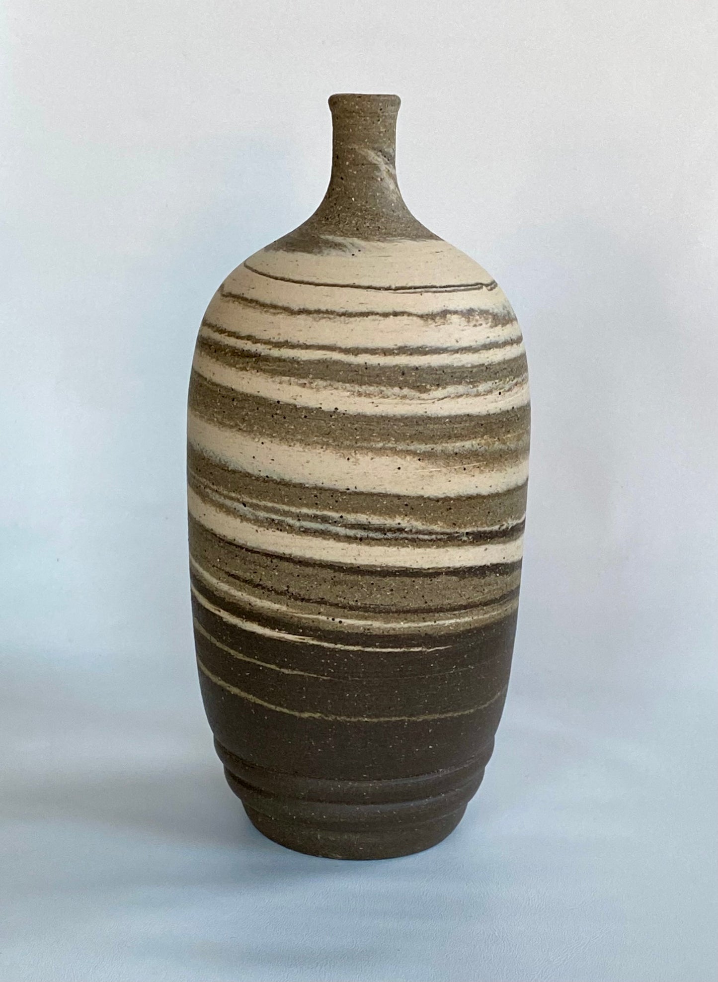 EARTH LINES: Marbled Clay Vase No14