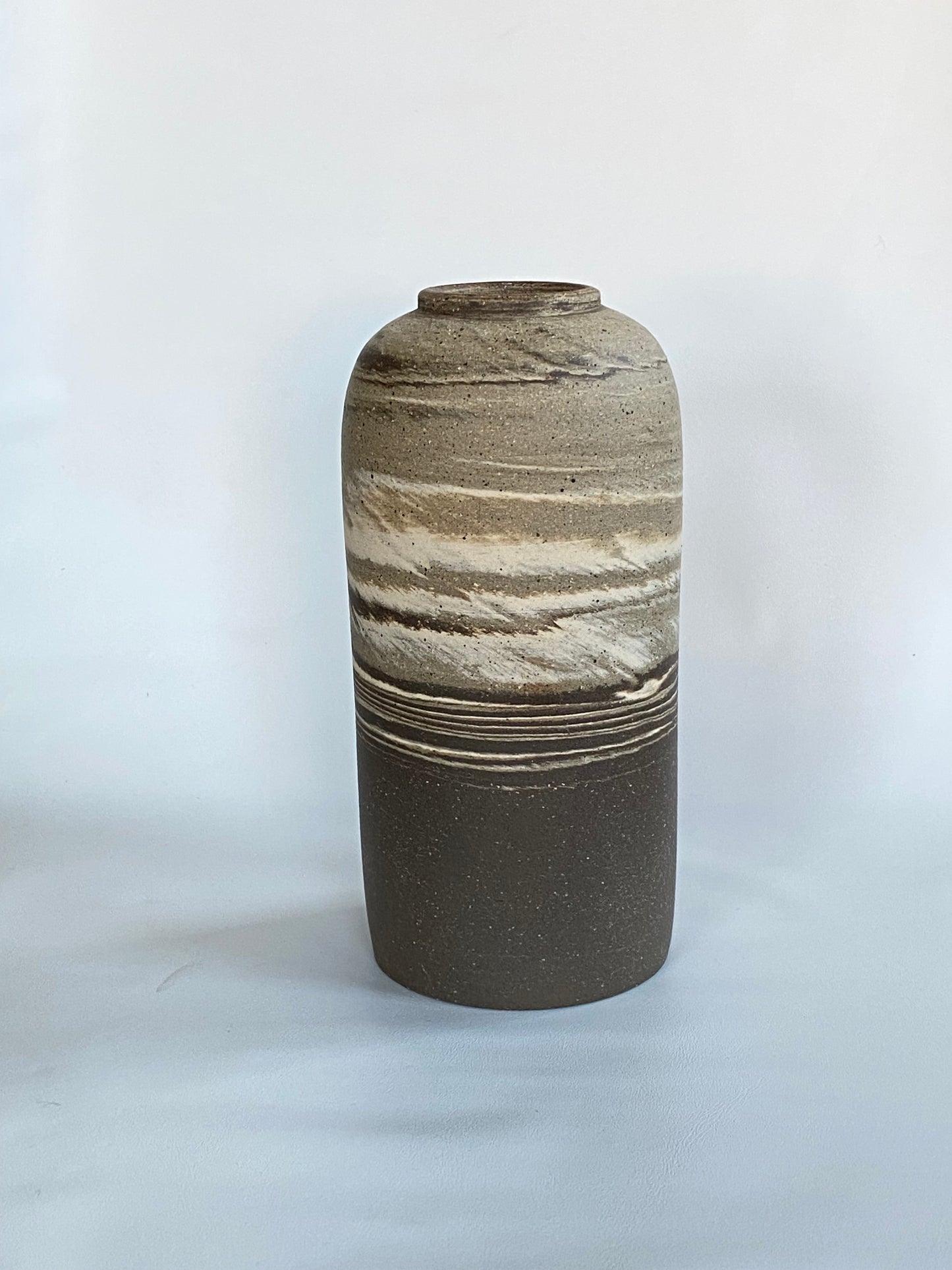 EARTH LINES: Marbled Clay Vase No11