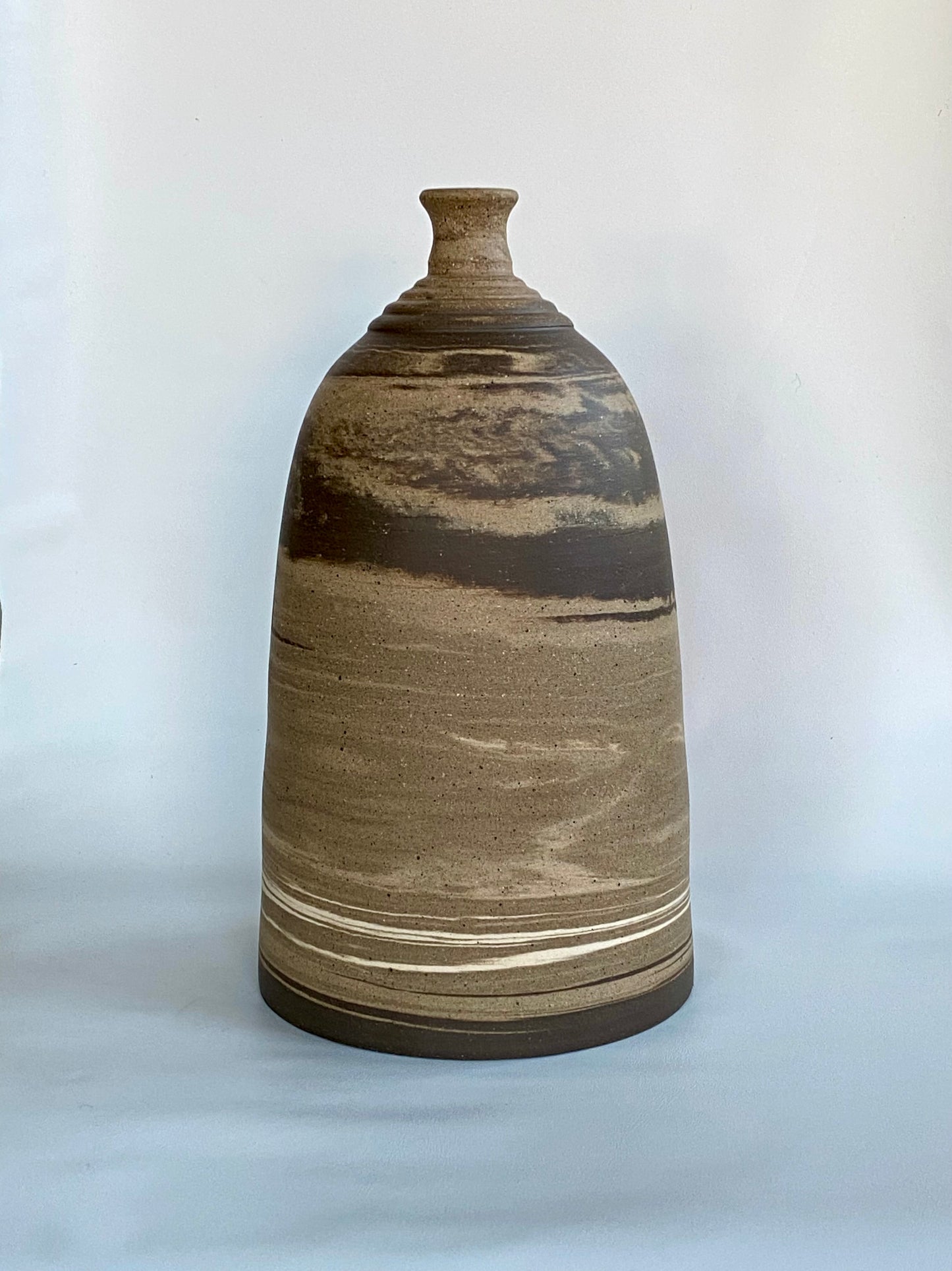 EARTH LINES: Marbled Clay Vase No4