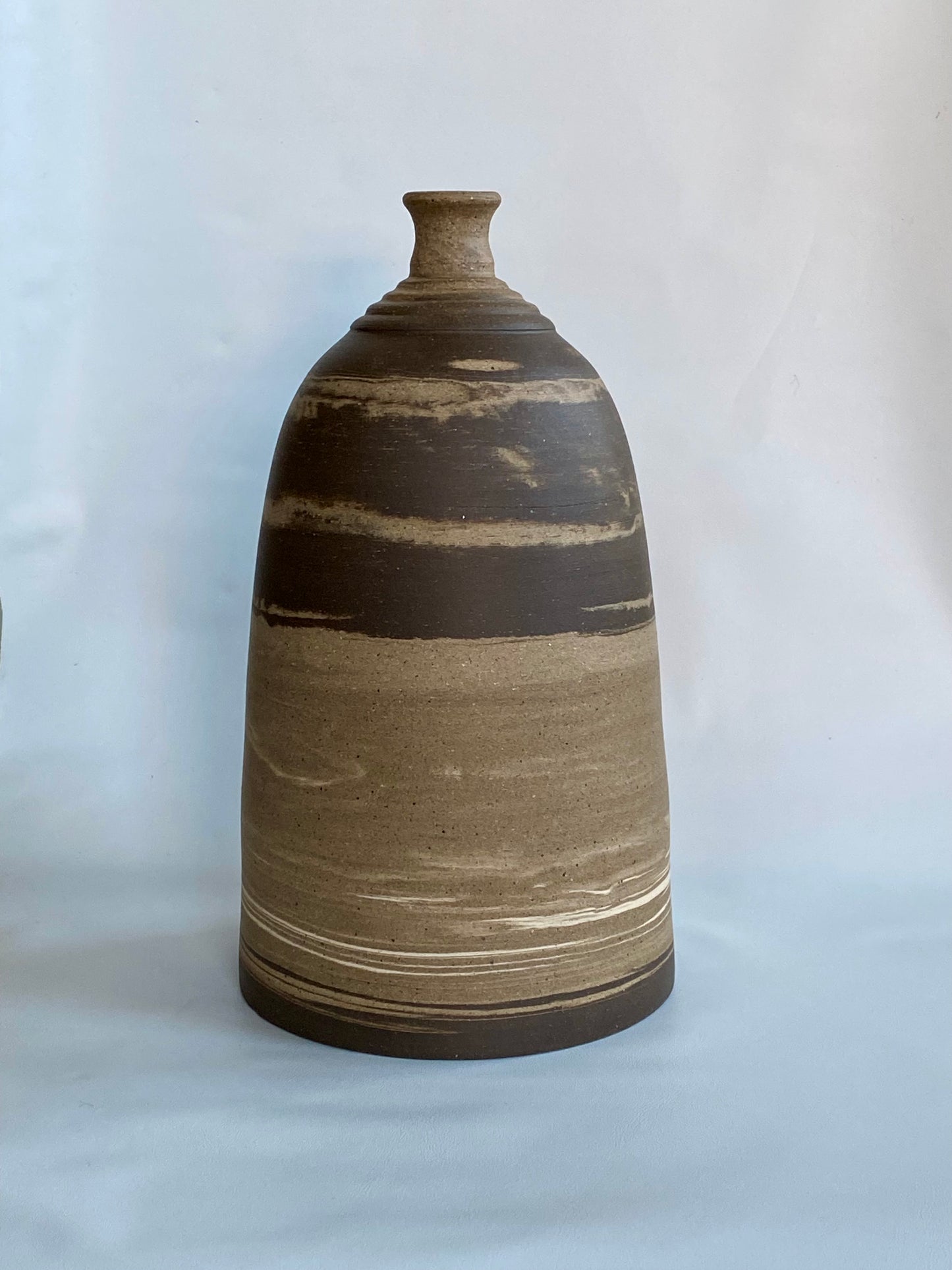 EARTH LINES: Marbled Clay Vase No4