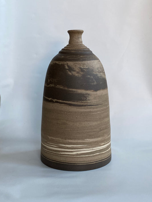 EARTH LINES: Marbled Clay Vase No4