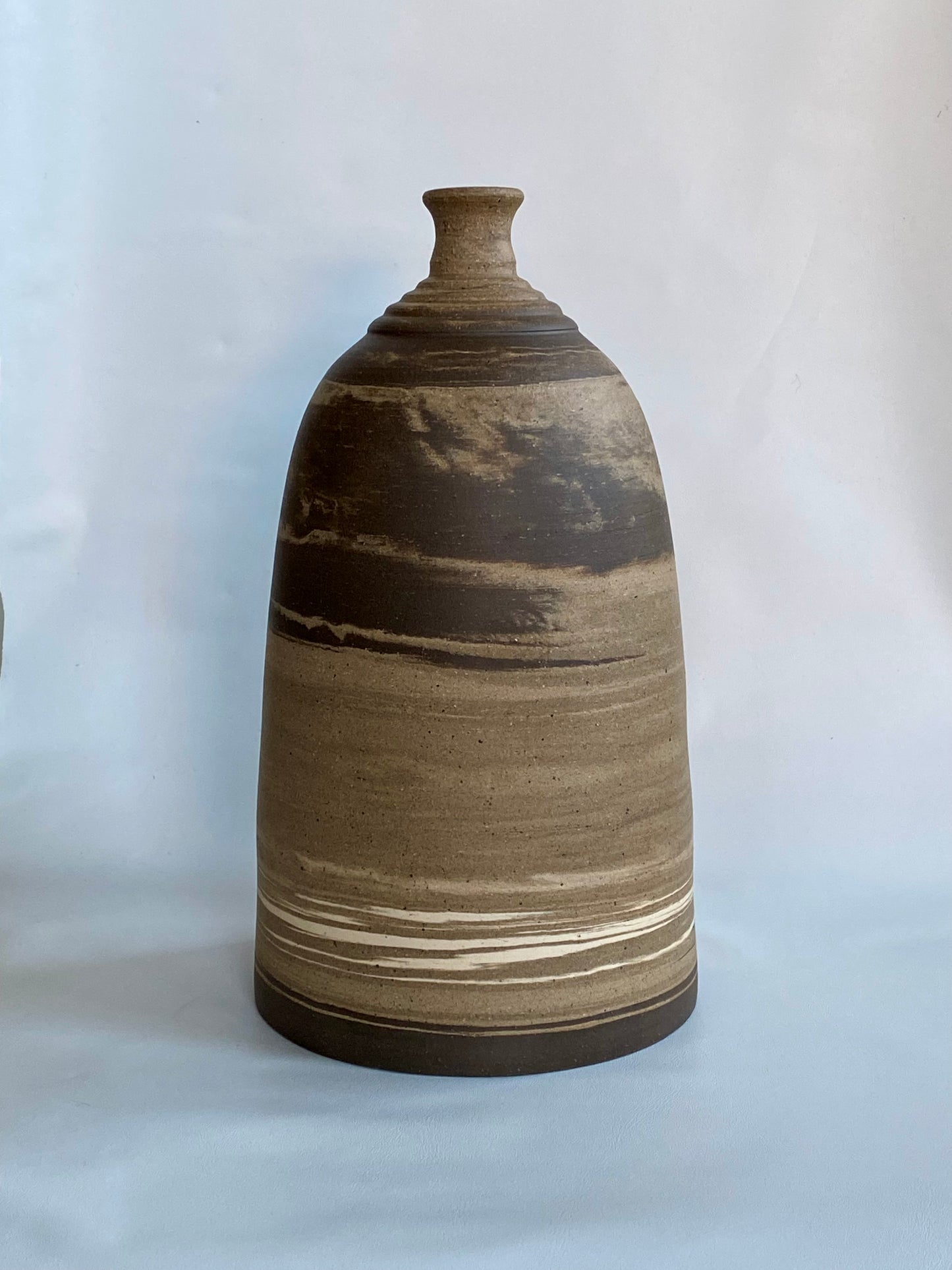 EARTH LINES: Marbled Clay Vase No4