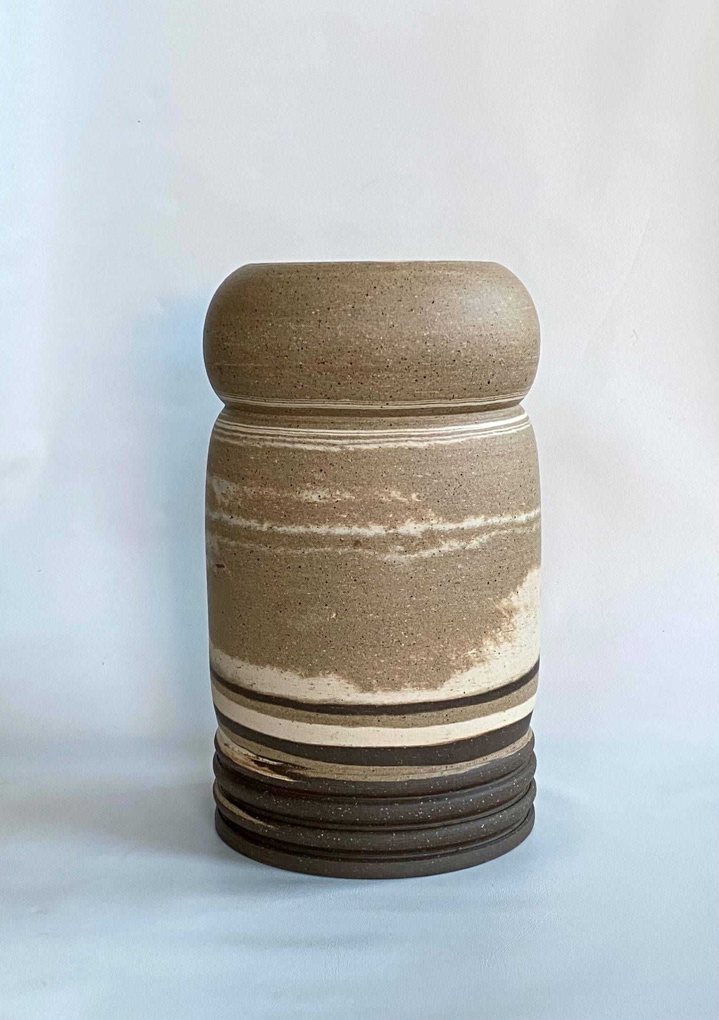 EARTH LINES: Marbled Clay Vase No3