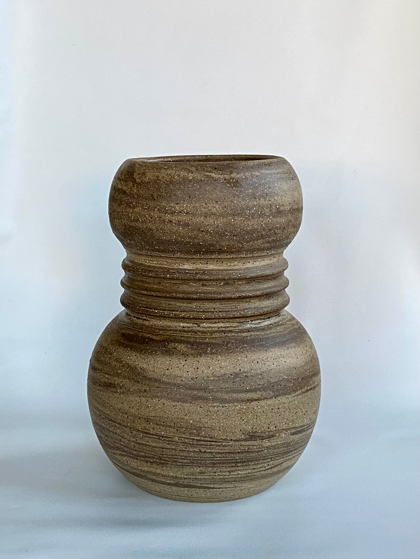 EARTH LINES: Marbled Clay Vase No8