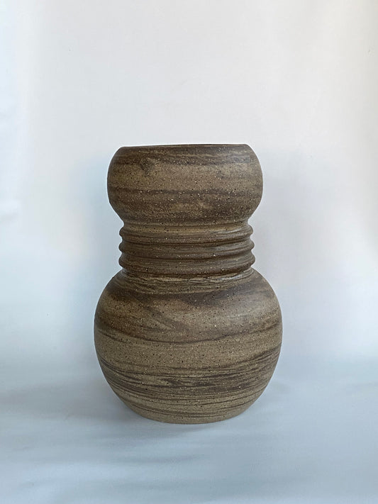 EARTH LINES: Marbled Clay Vase No8