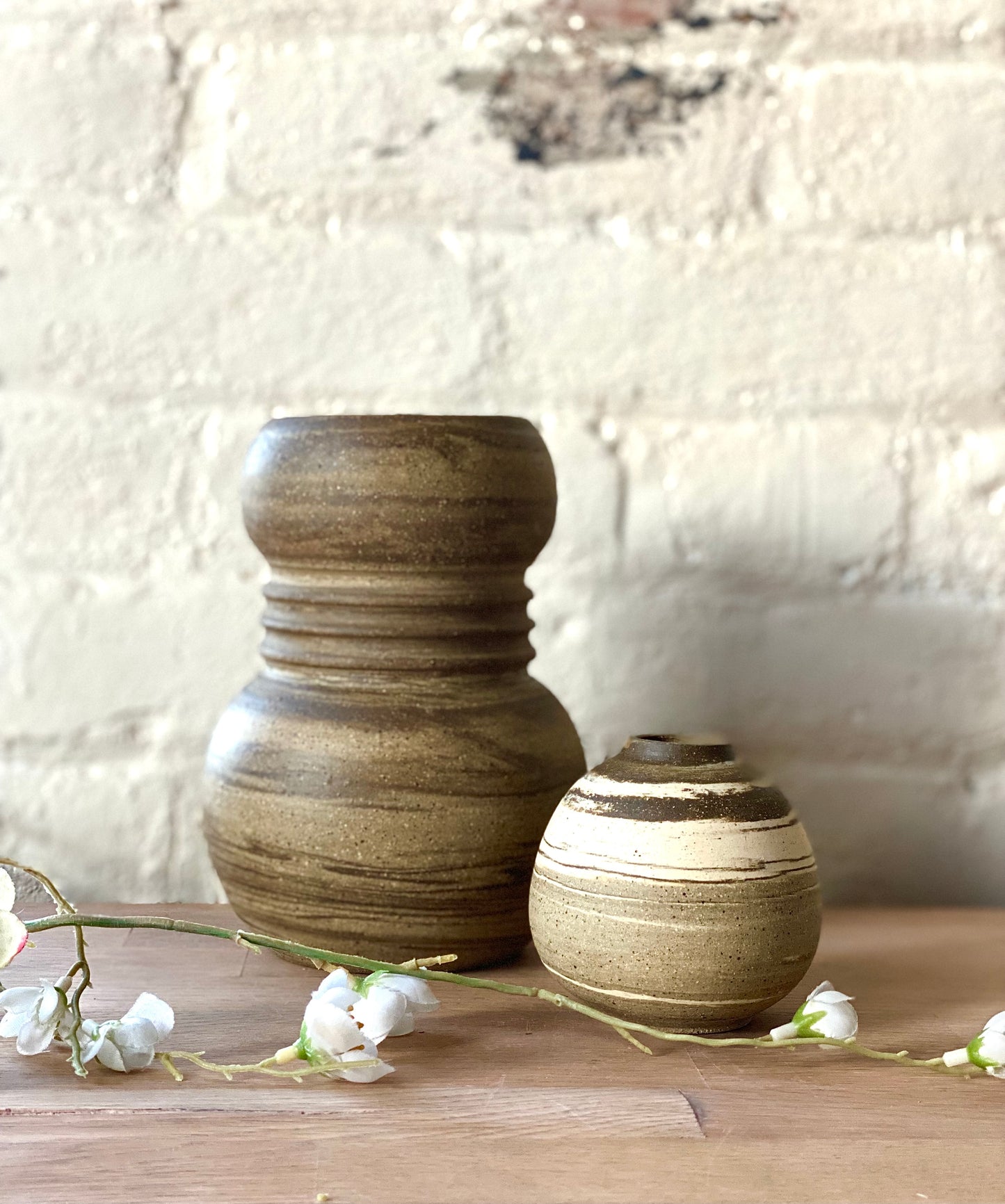 EARTH LINES: Marbled Clay Vase No8