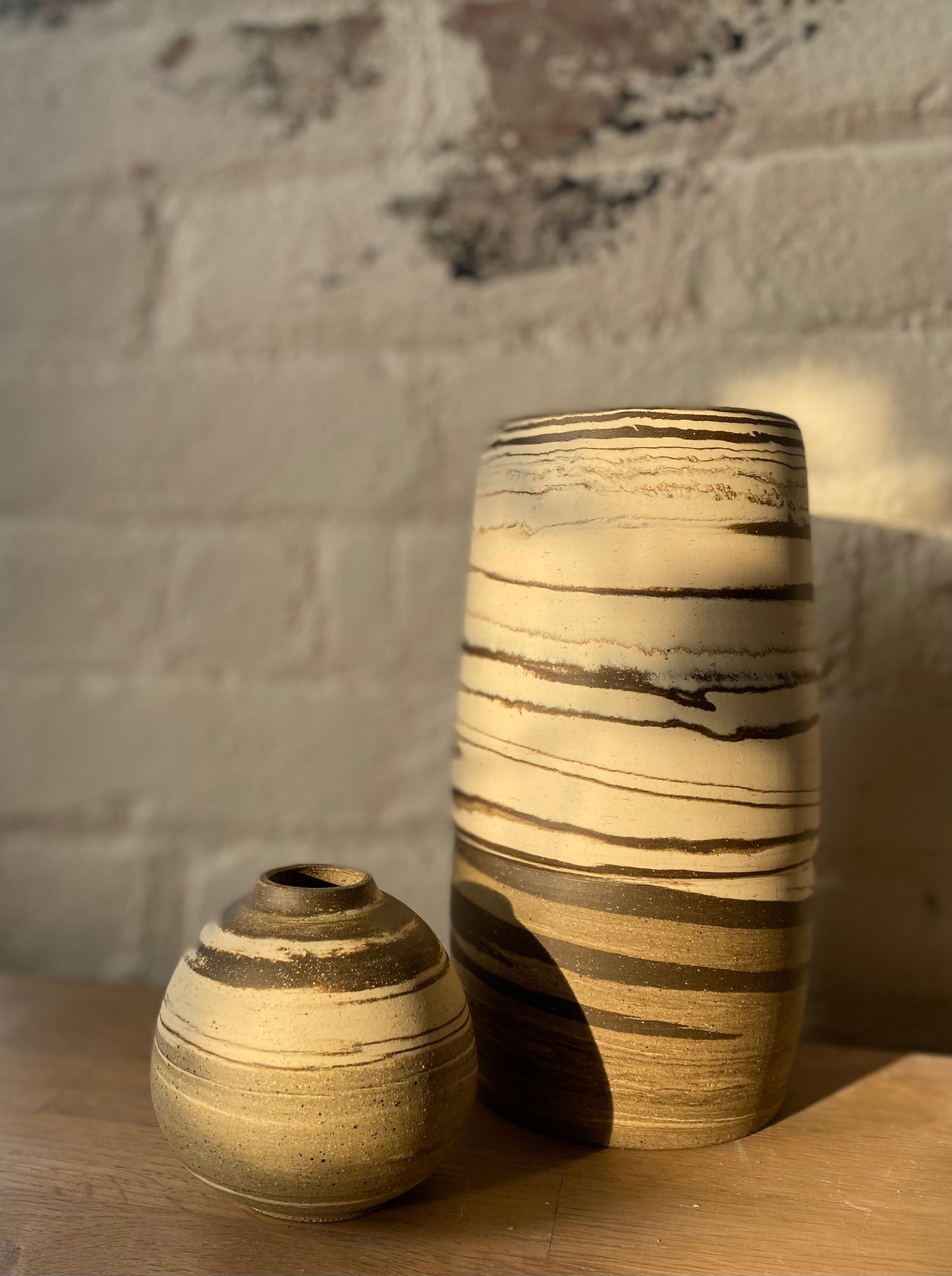 EARTH LINES: Marbled Clay Vase No2