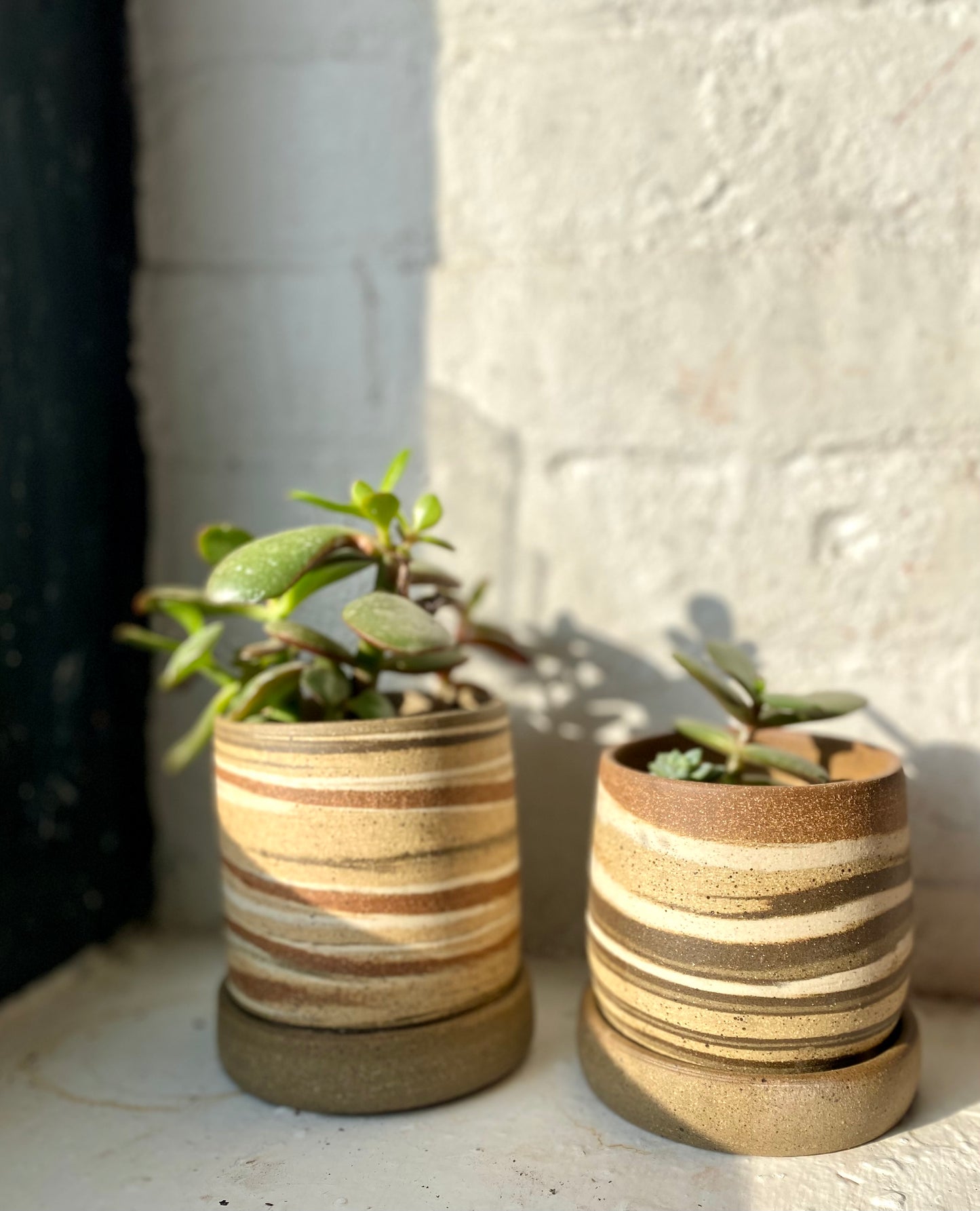 EARTH LINES: Marbled Clay Planters