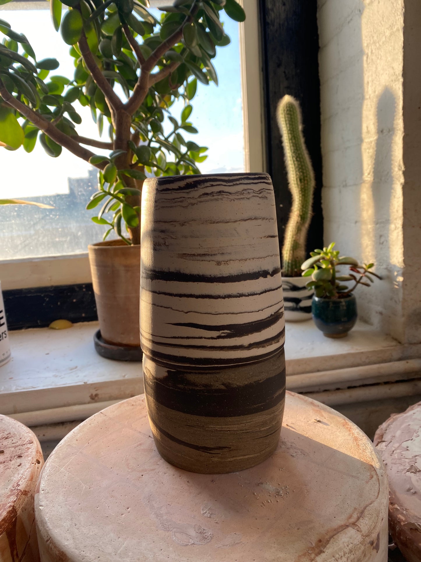 EARTH LINES: Marbled Clay Vase No2