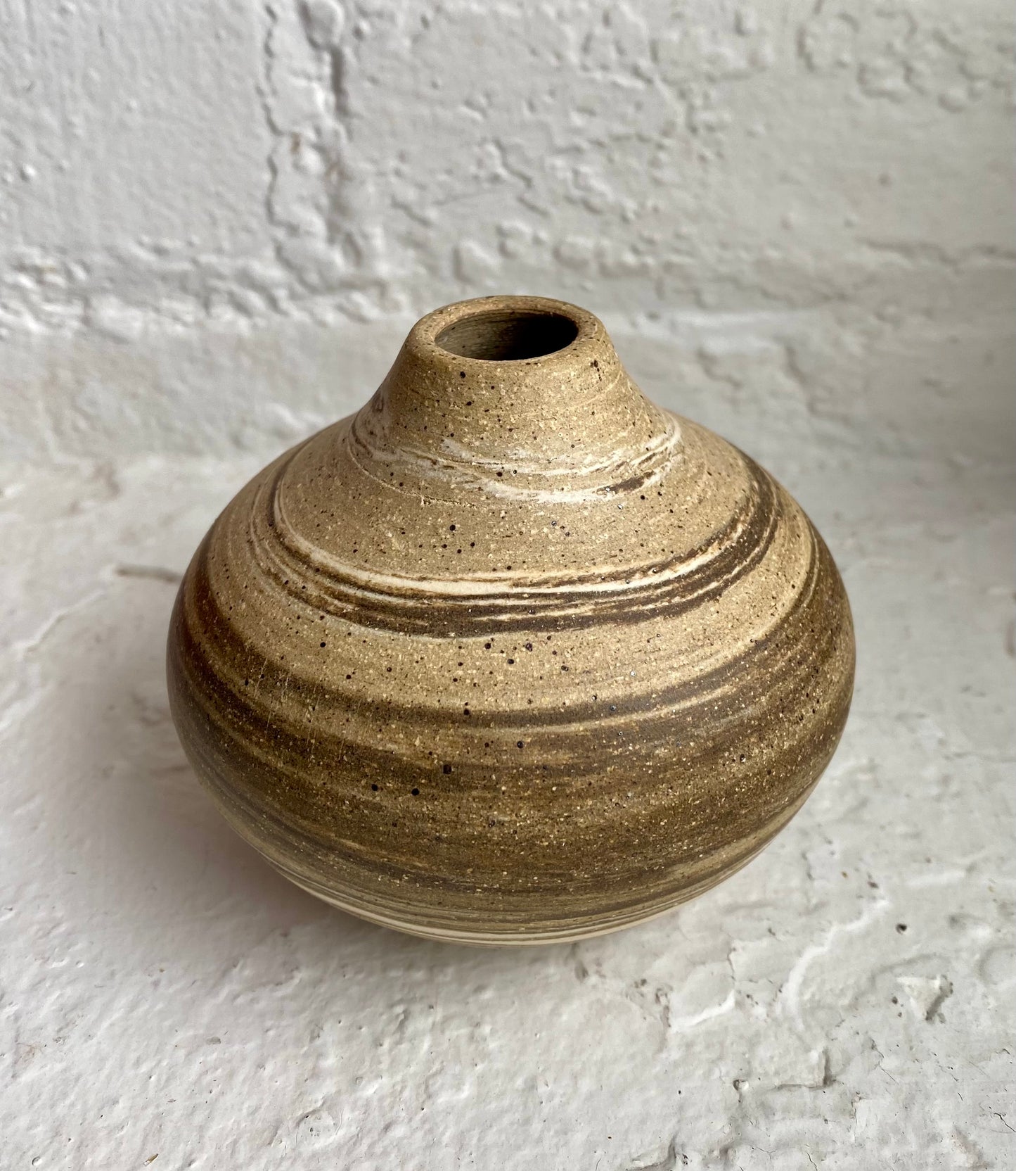EARTH LINES: Marbled Clay Vase No24
