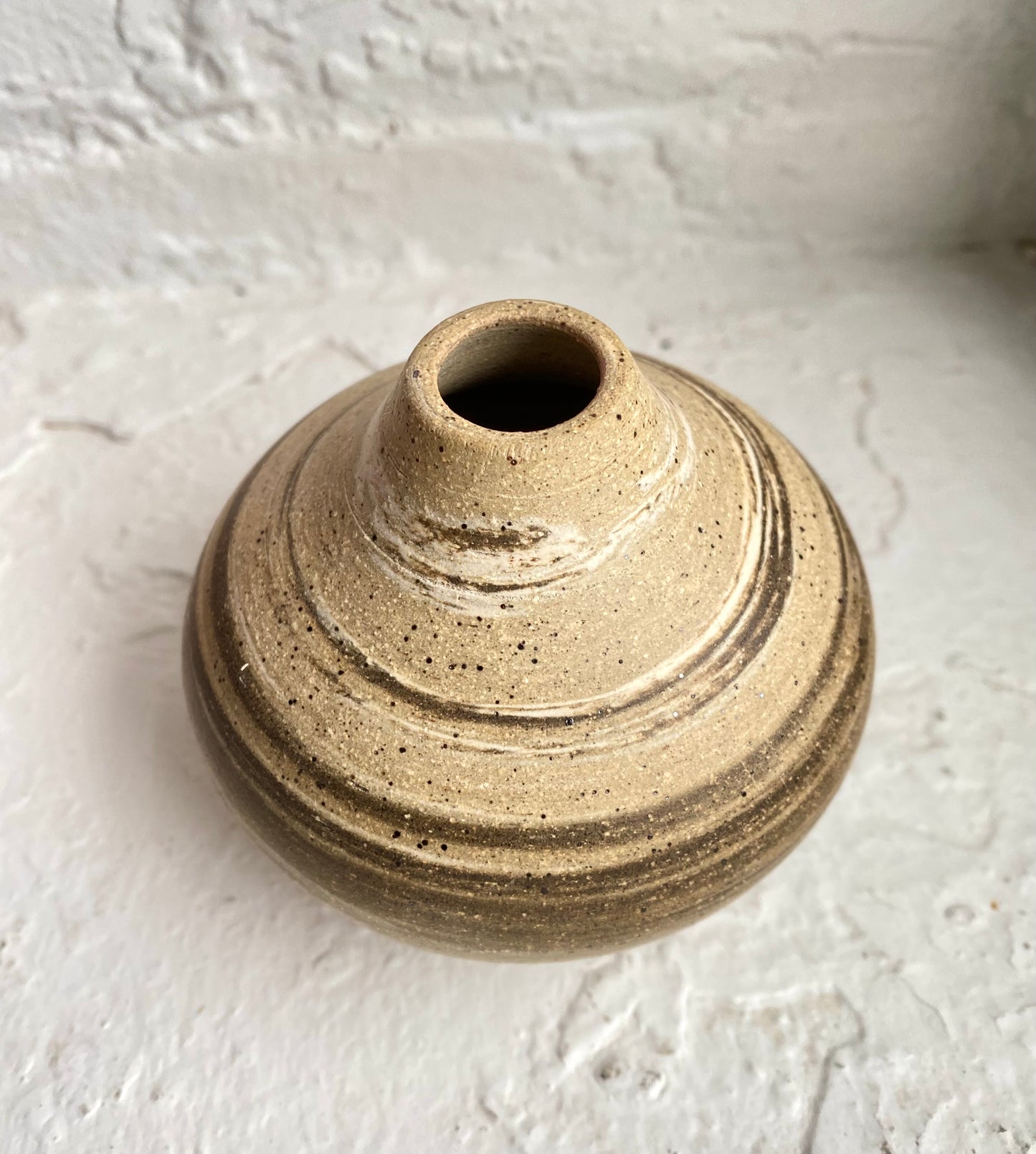 EARTH LINES: Marbled Clay Vase No24