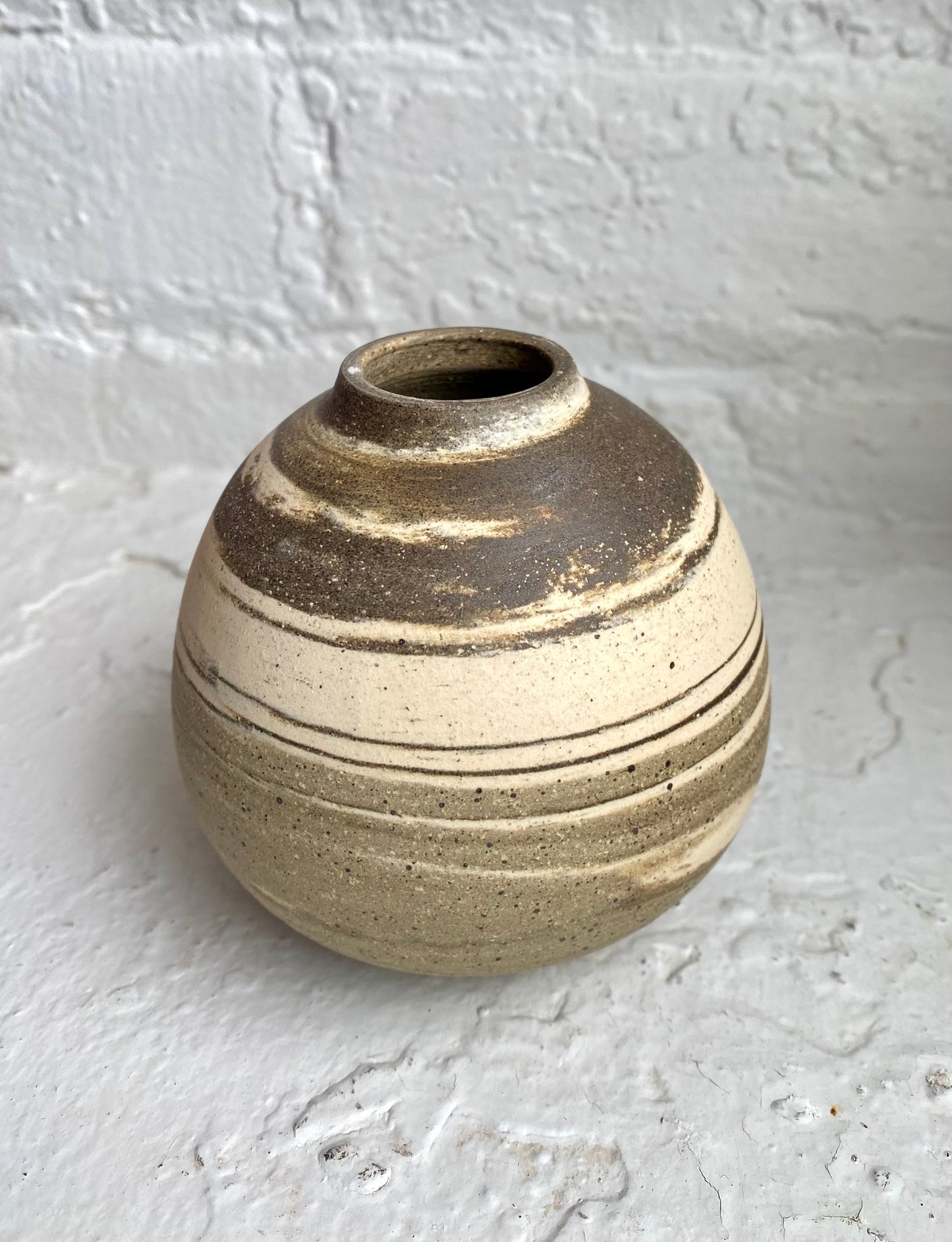 EARTH LINES: Marbled Clay Vase No22
