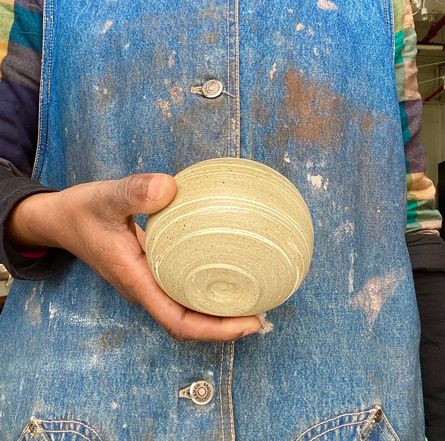 EARTH LINES: Marbled Clay Vase No20