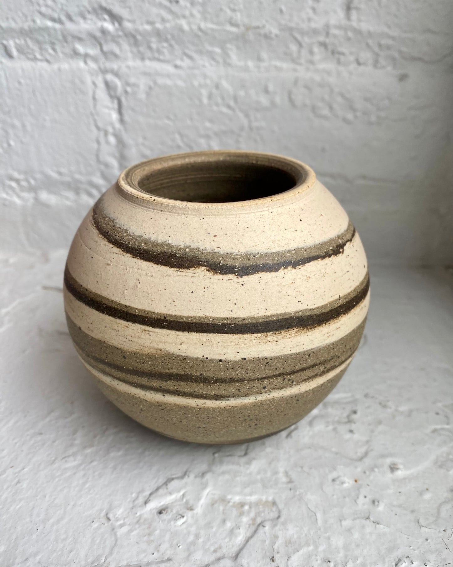 EARTH LINES: Marbled Clay Vase No16
