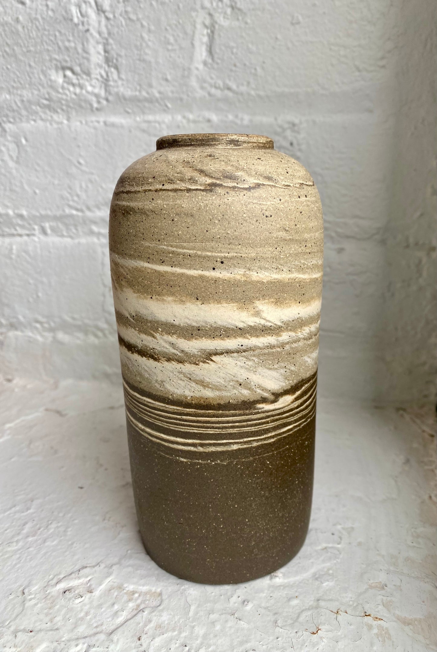 EARTH LINES: Marbled Clay Vase No11