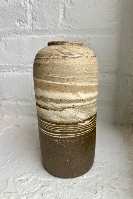 EARTH LINES: Marbled Clay Vase No11