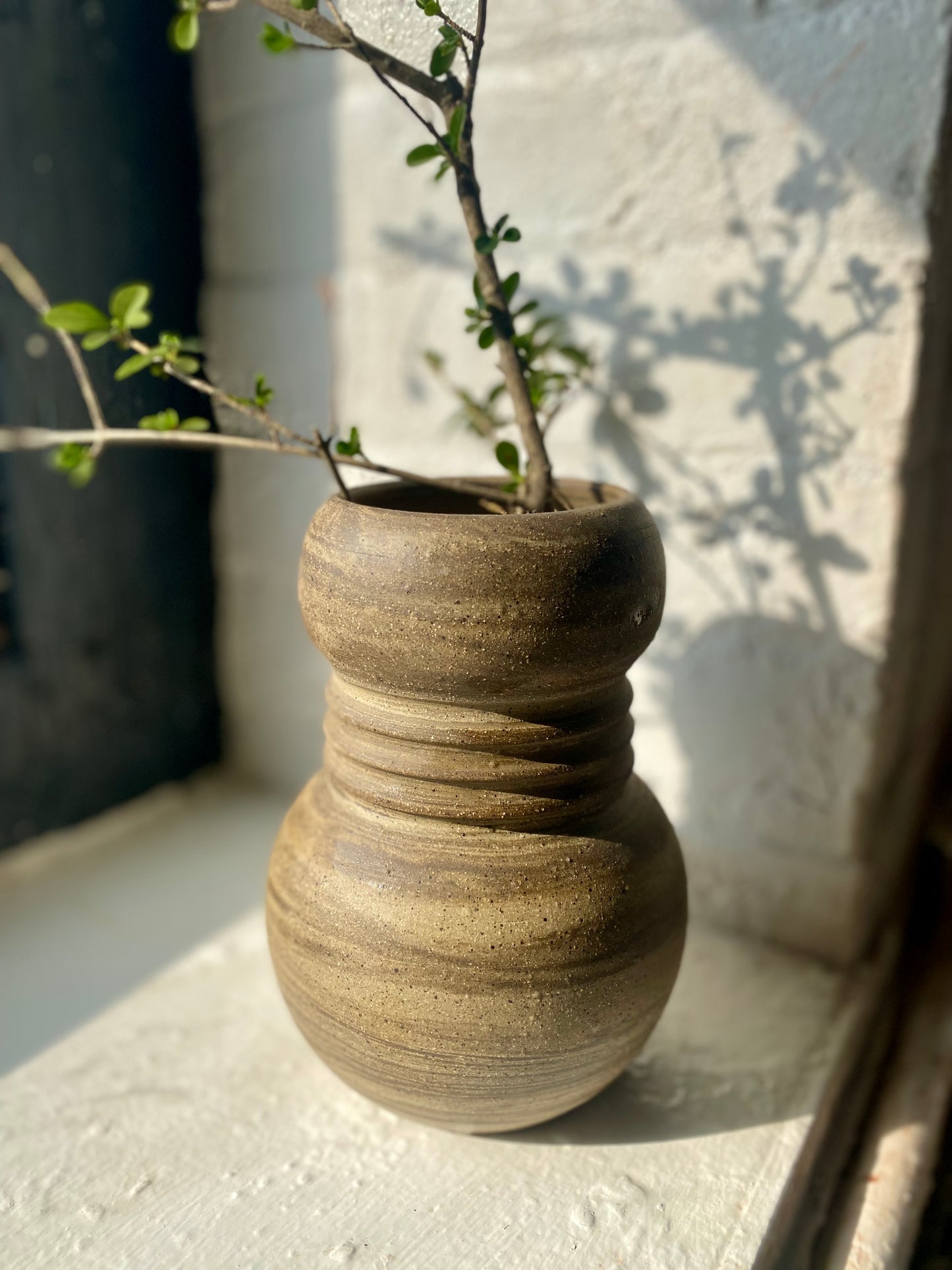 EARTH LINES: Marbled Clay Vase No8