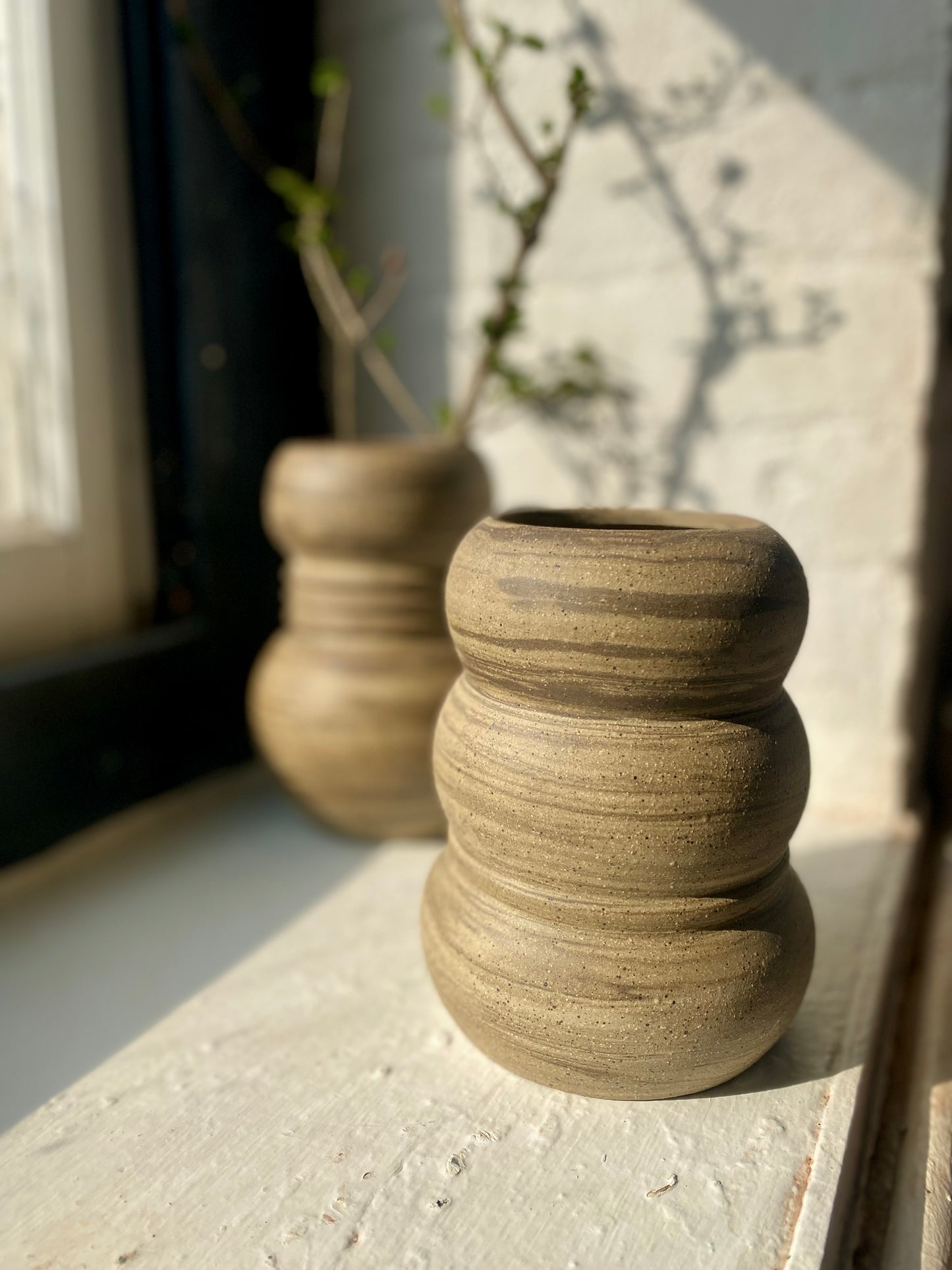 EARTH LINES: Marbled Clay Vase No7