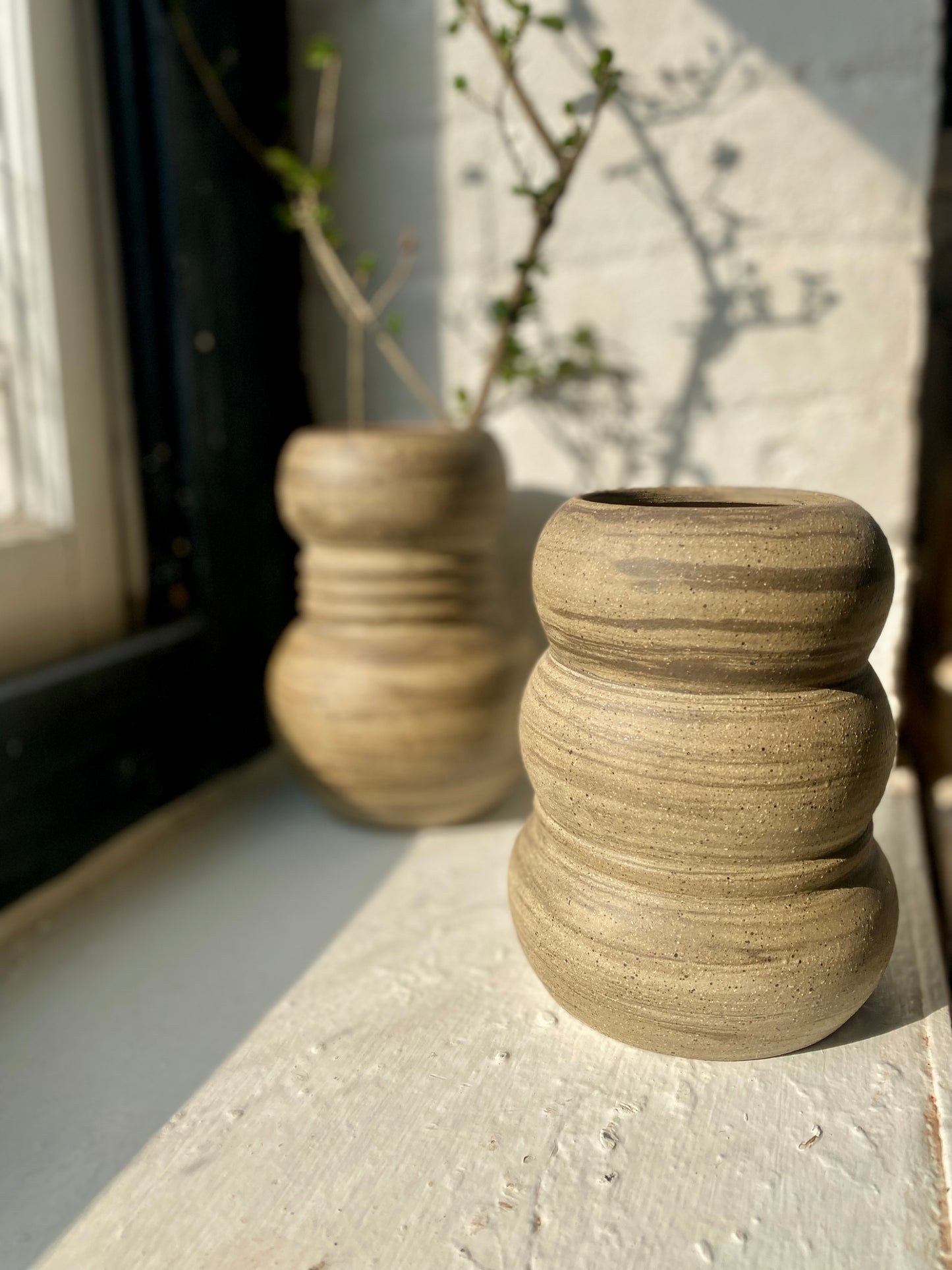 EARTH LINES: Marbled Clay Vase No8