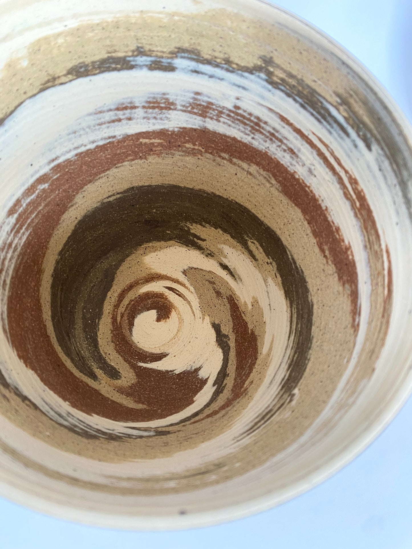 EARTH LINES: Marbled Clay Plant Holder No5