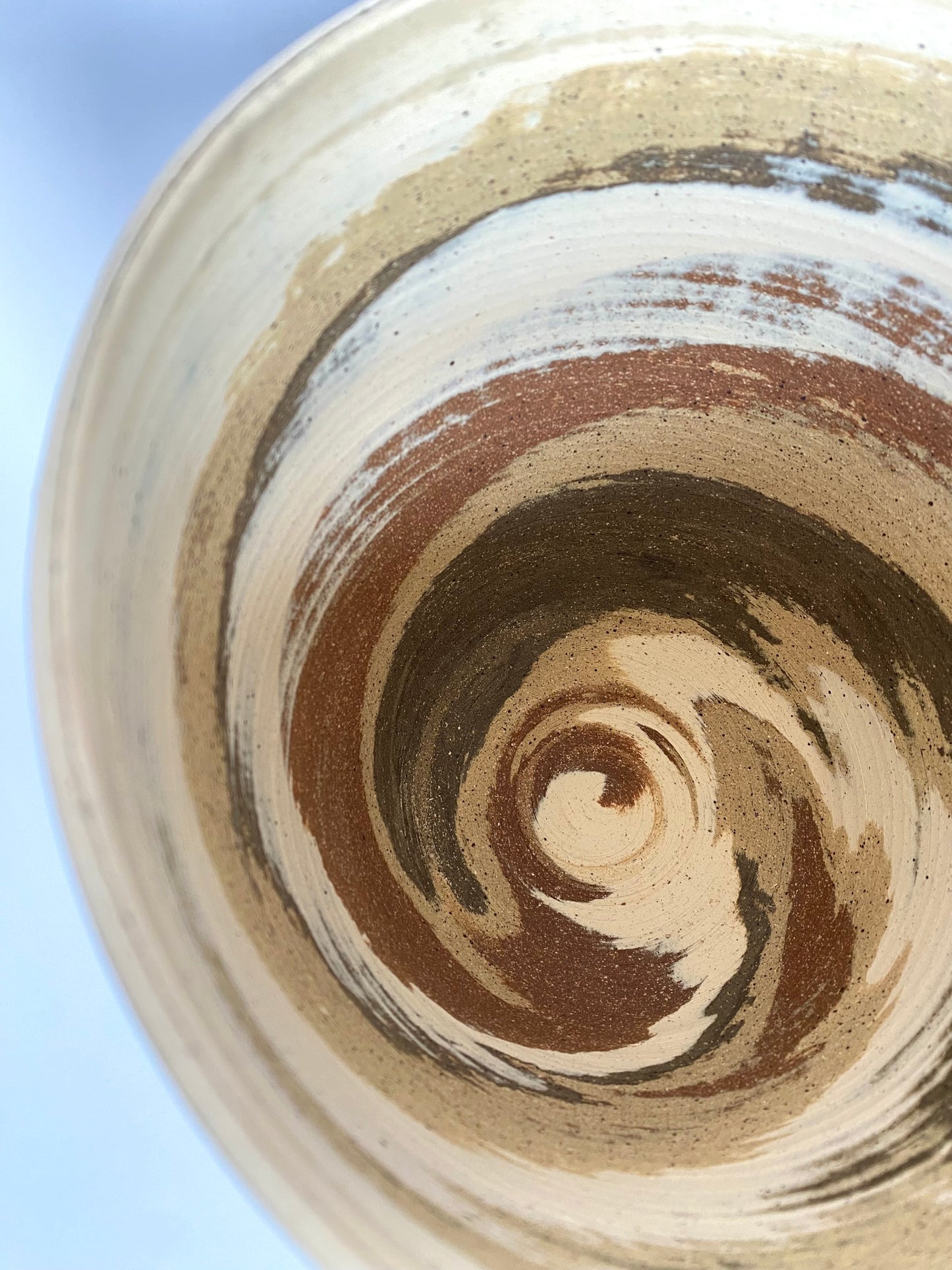 EARTH LINES: Marbled Clay Plant Holder No5