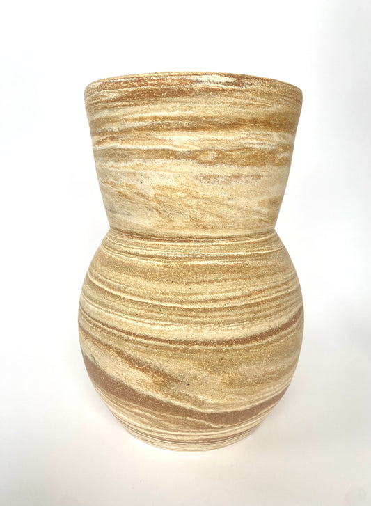 EARTH LINES: Marbled Clay Vase No27