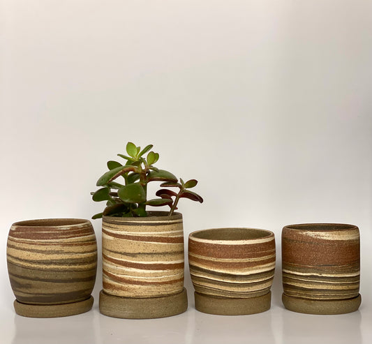 EARTH LINES: Marbled Clay Planters