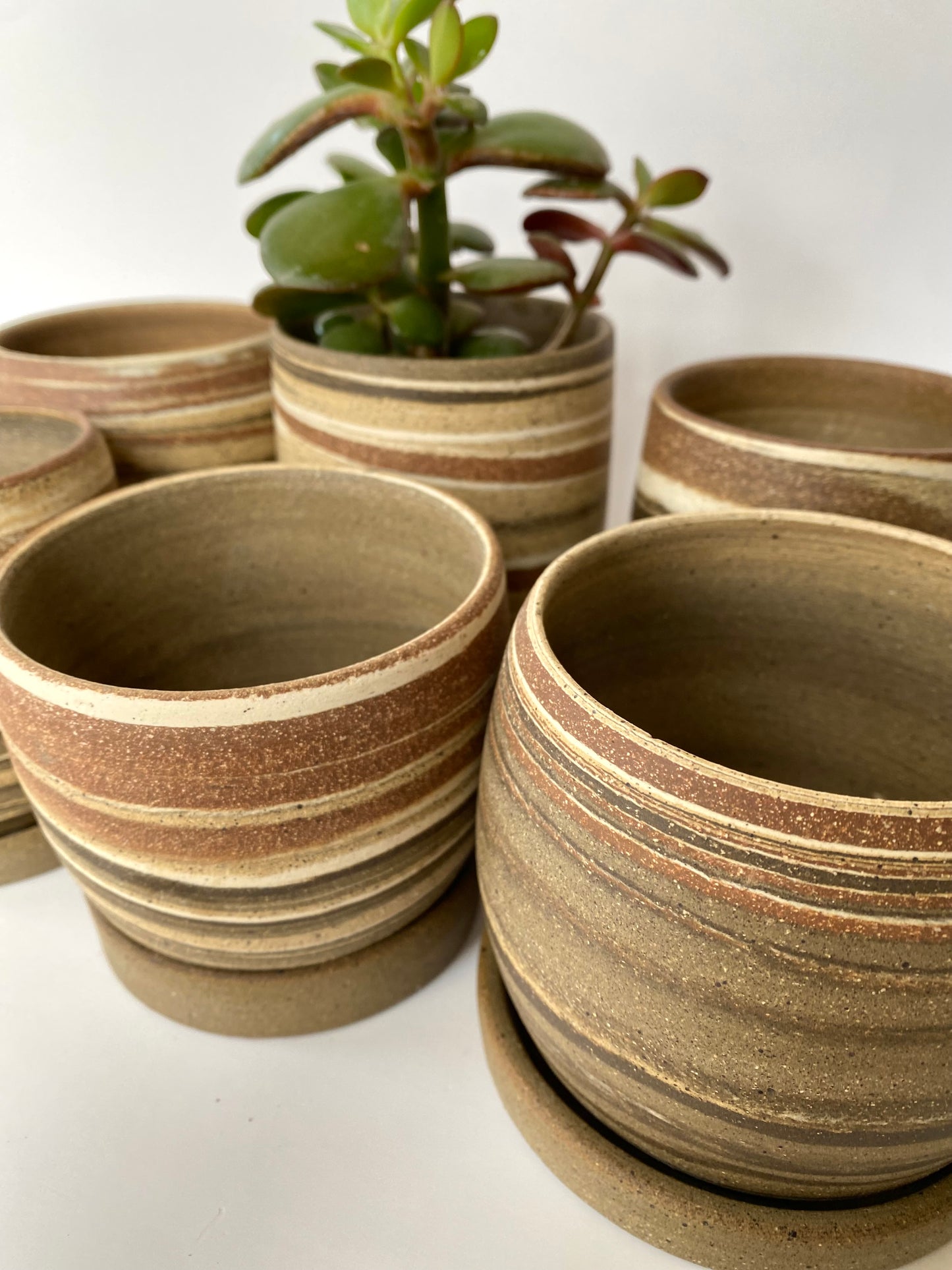 EARTH LINES: Marbled Clay Planters