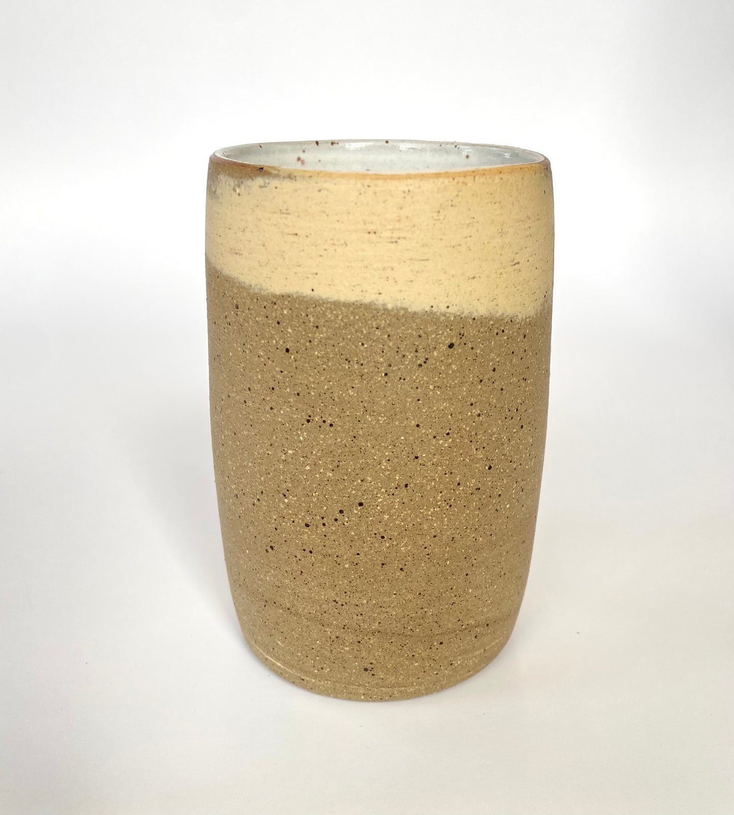 EARTH LINES: White Swirl Clay Tumblers