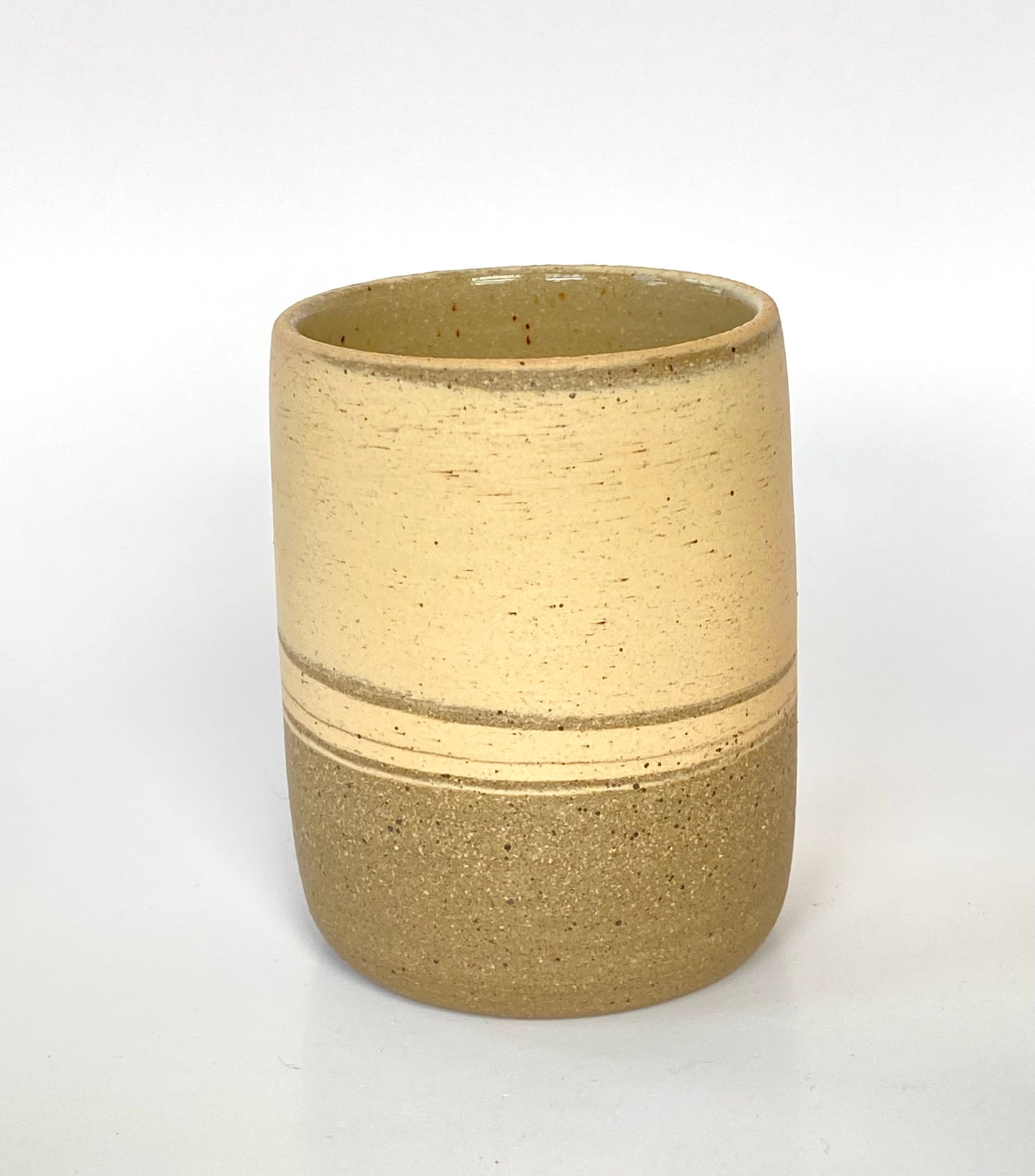 EARTH LINES: White Swirl Clay Tumblers