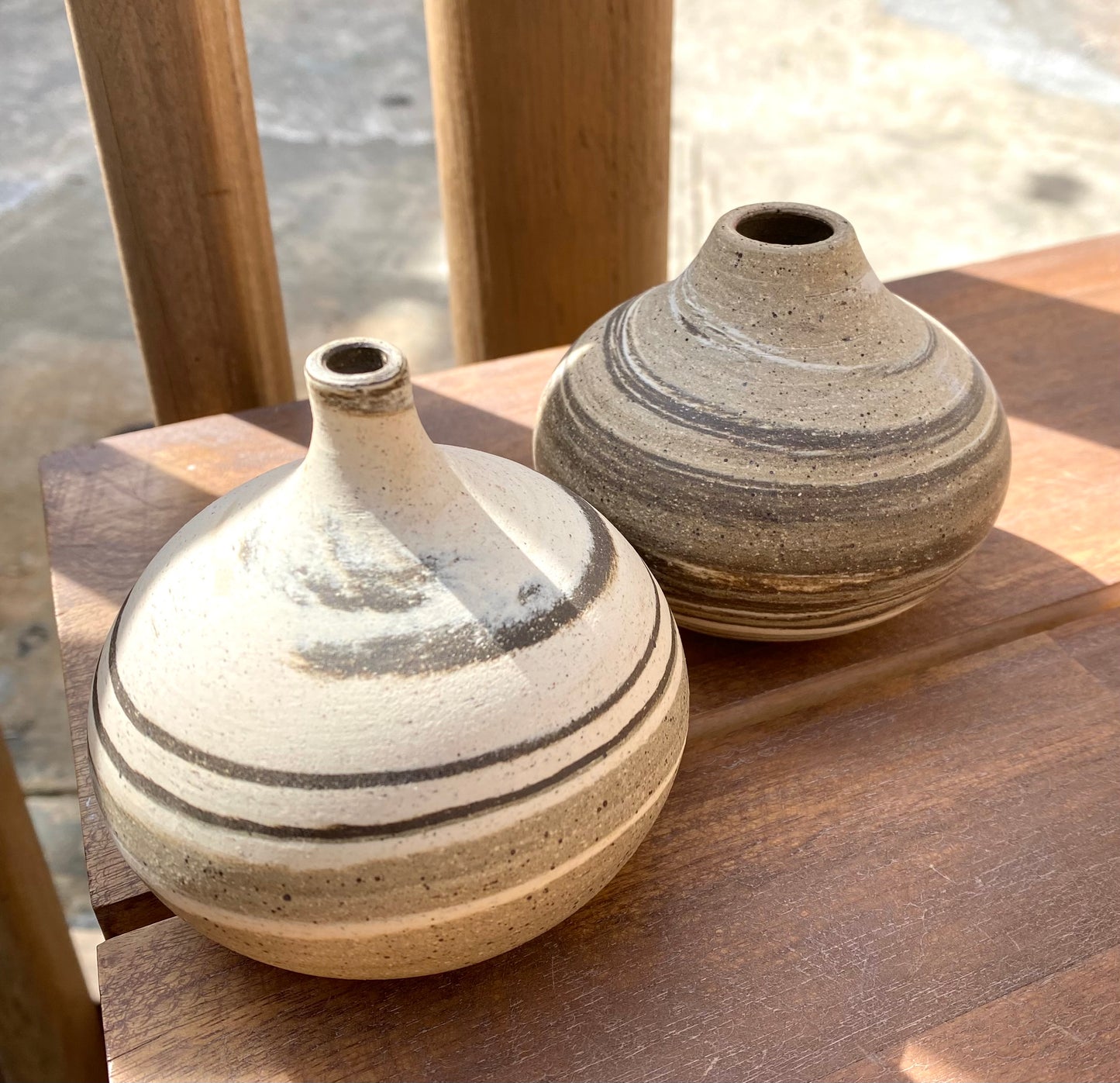 EARTH LINES: Marbled Clay Vase No20