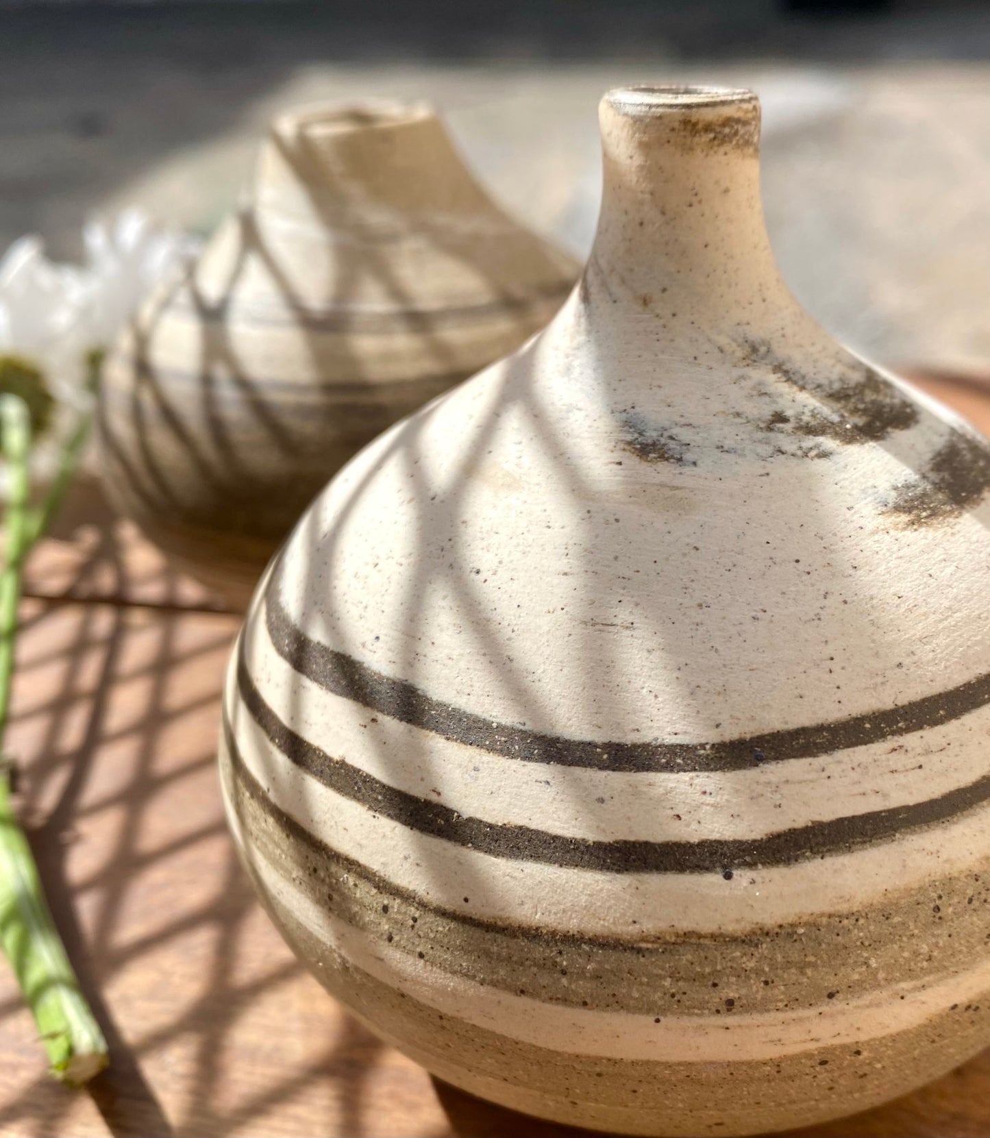 EARTH LINES: Marbled Clay Vase No17