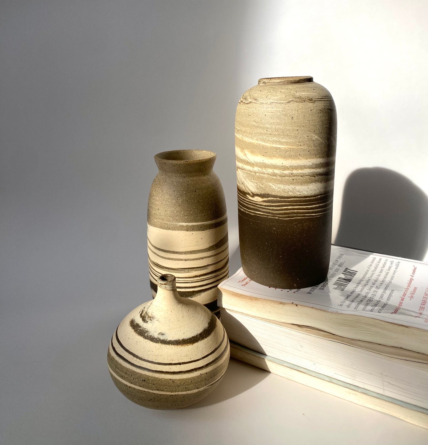 EARTH LINES: Marbled Clay Vase No11