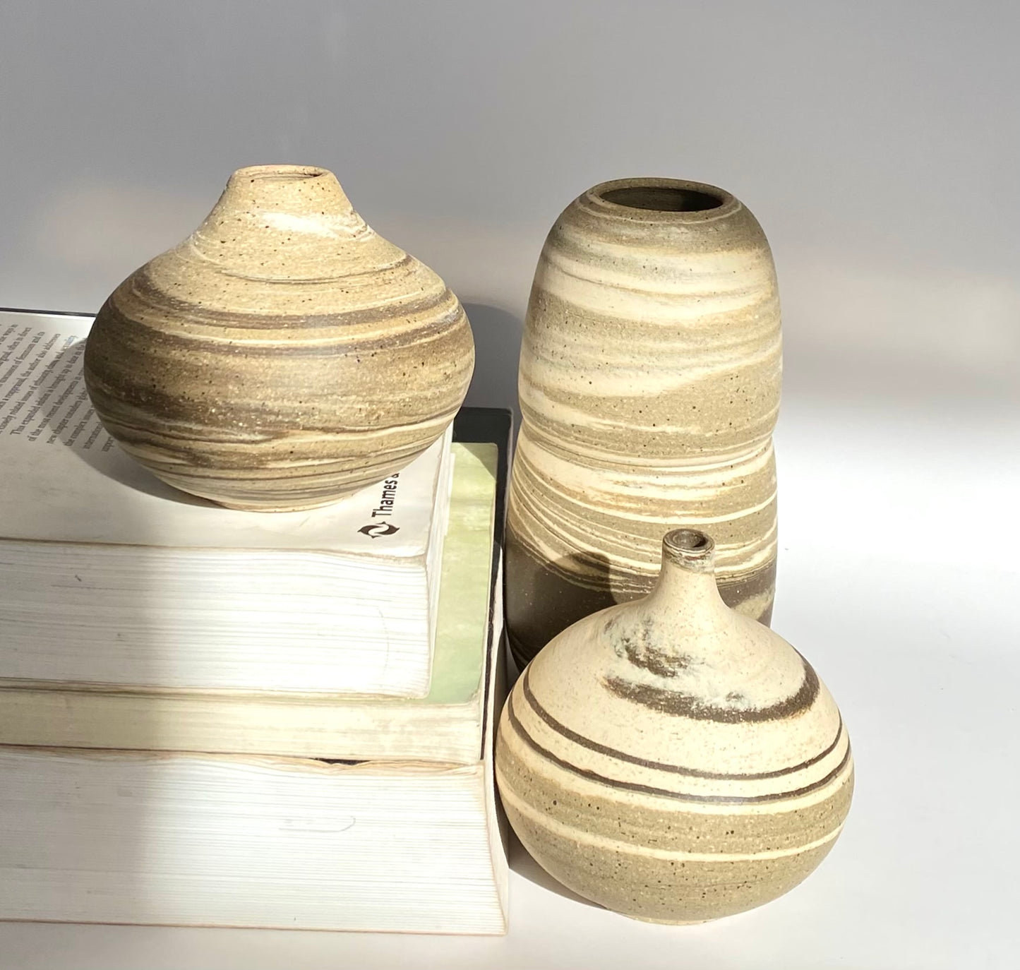 EARTH LINES: Marbled Clay Vase No20