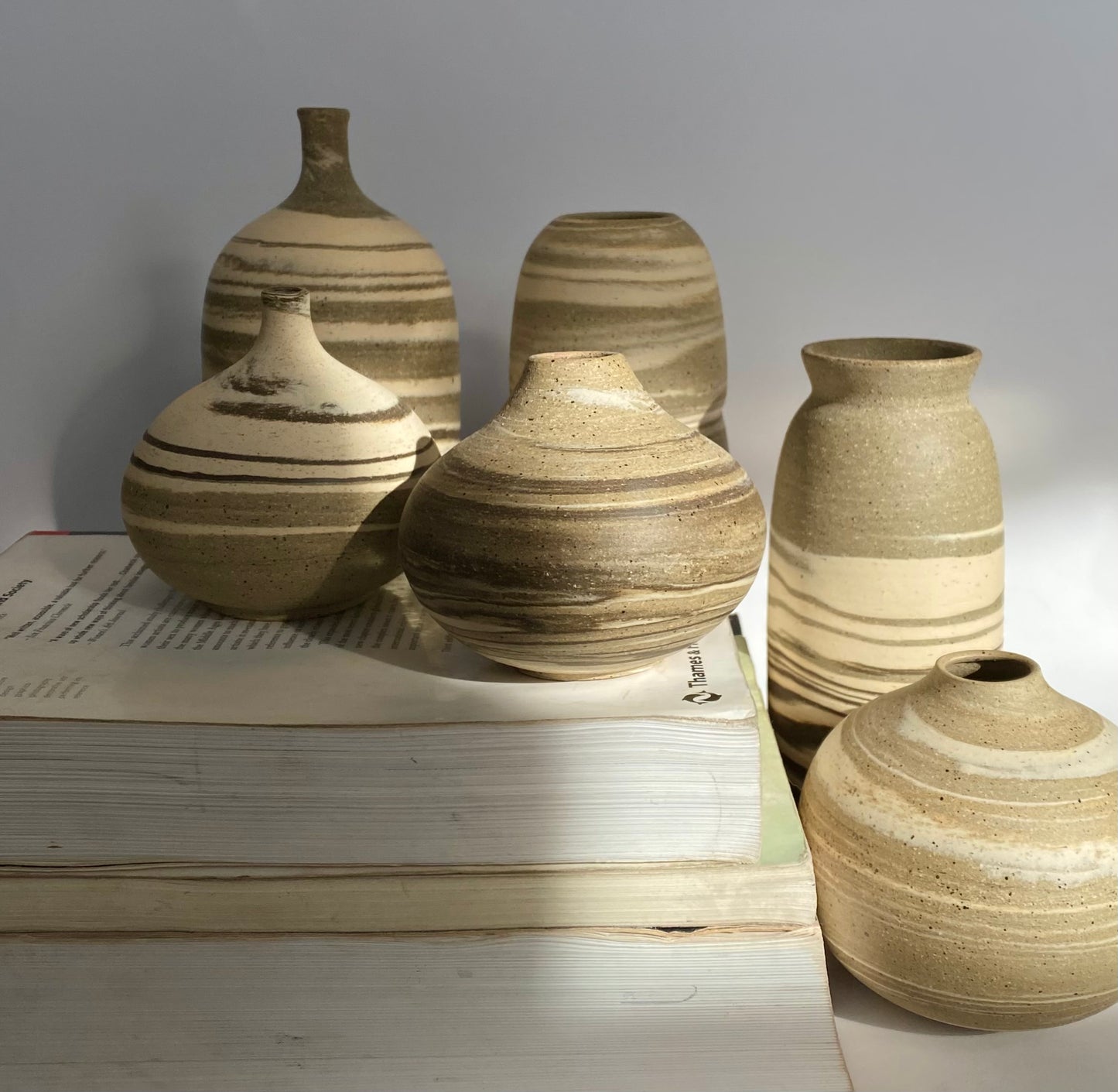 EARTH LINES: Marbled Clay Vase No20
