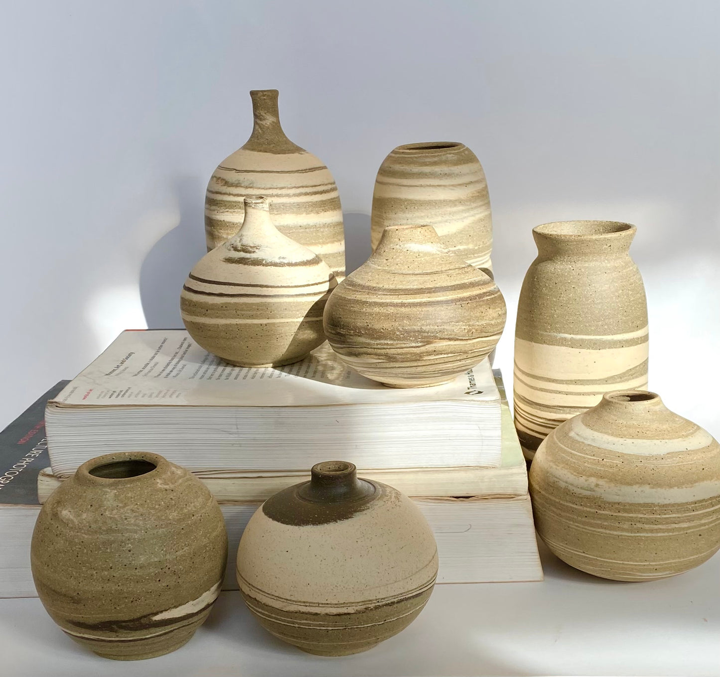 EARTH LINES: Marbled Clay Vase No20