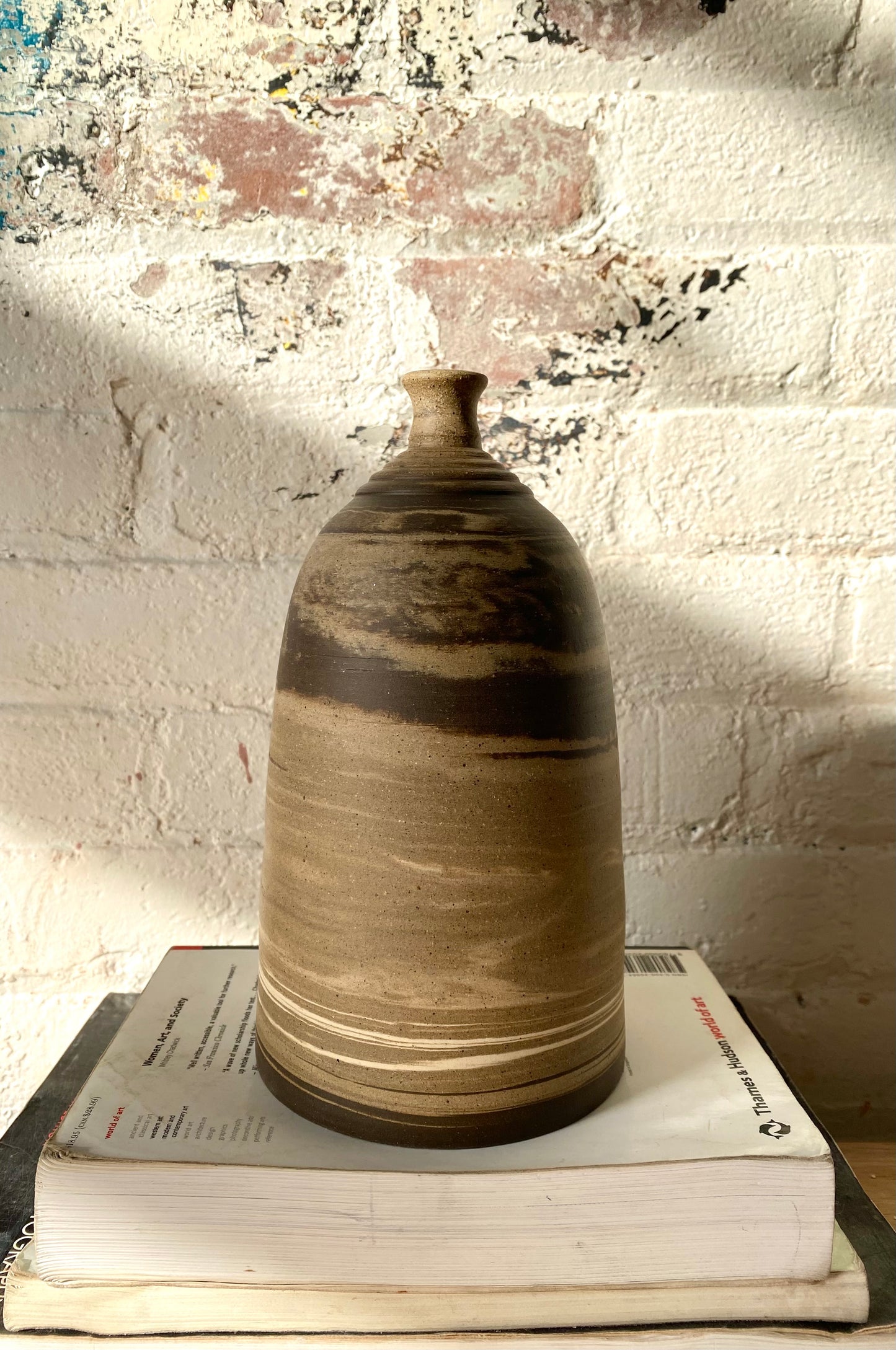 EARTH LINES: Marbled Clay Vase No4