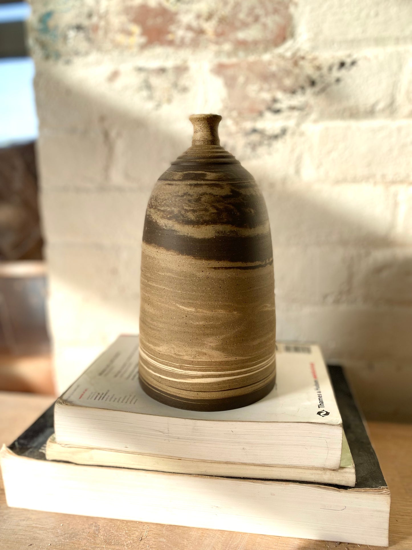 EARTH LINES: Marbled Clay Vase No4